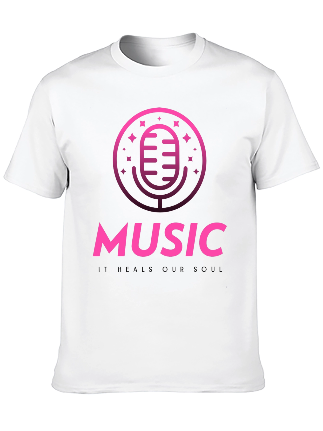 Music T-Shirt - Microphone Graphic