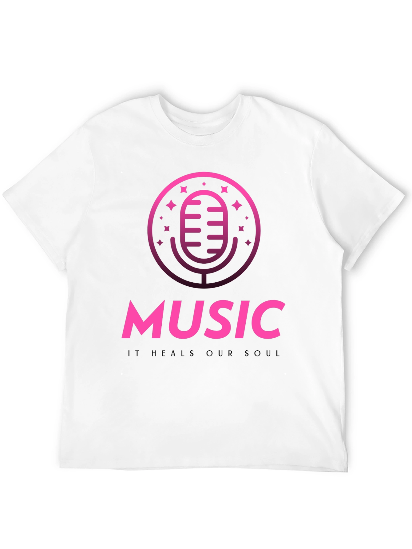 Music T-Shirt - Microphone Graphic