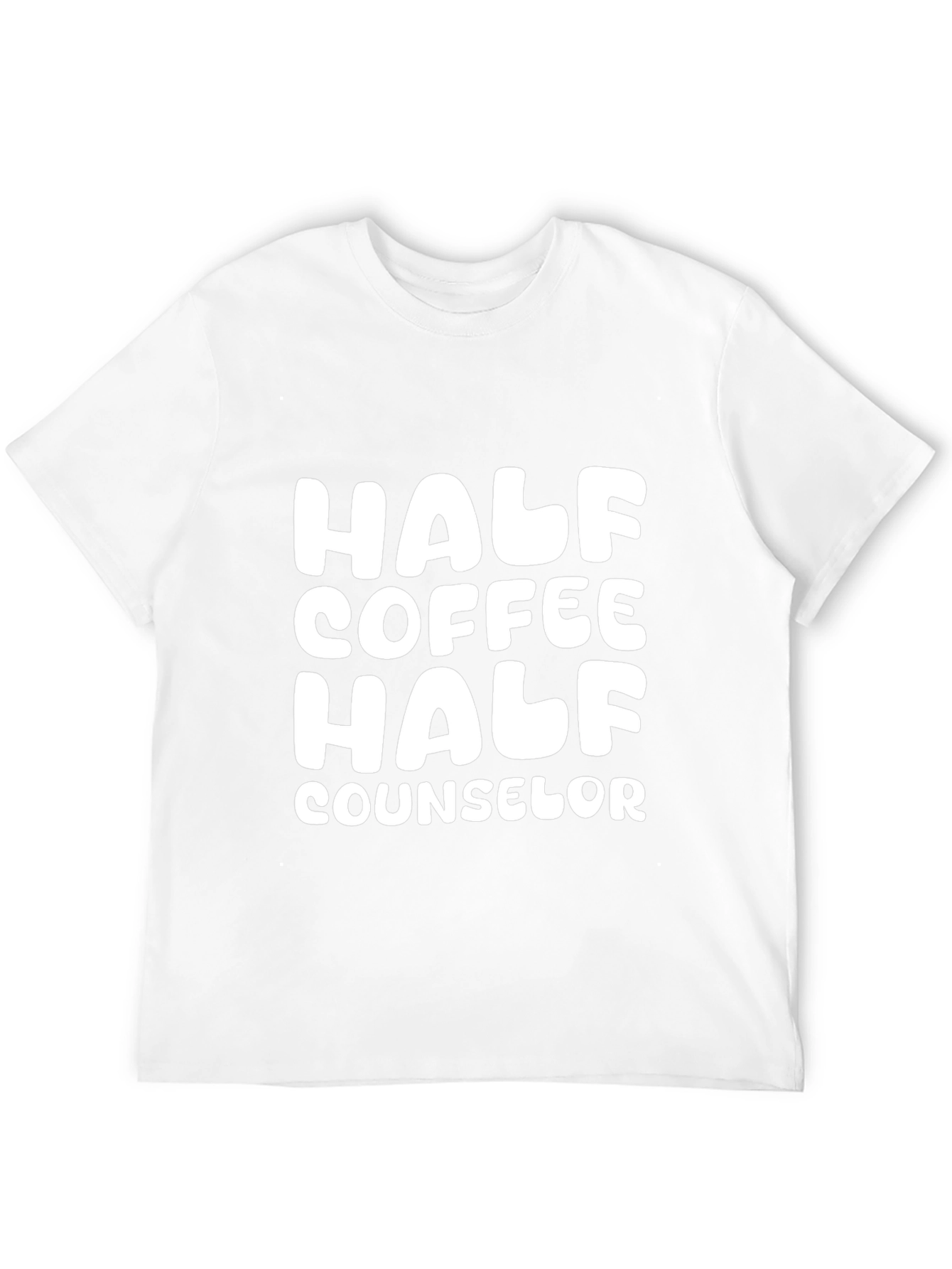 Half Coffee Half Counselor Graphic Tee