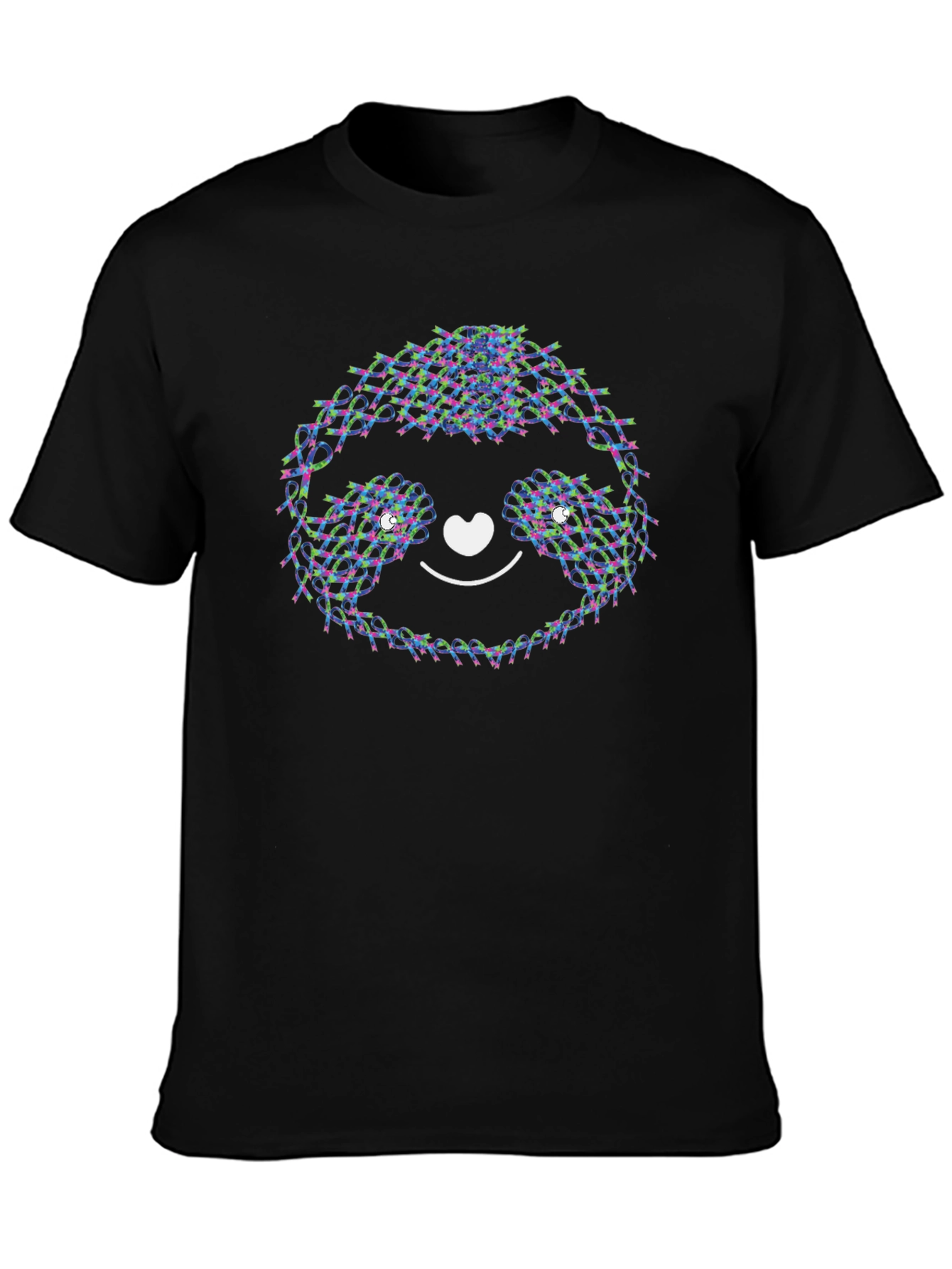 Cute Sloth Face Tee - Unique Graphic Print