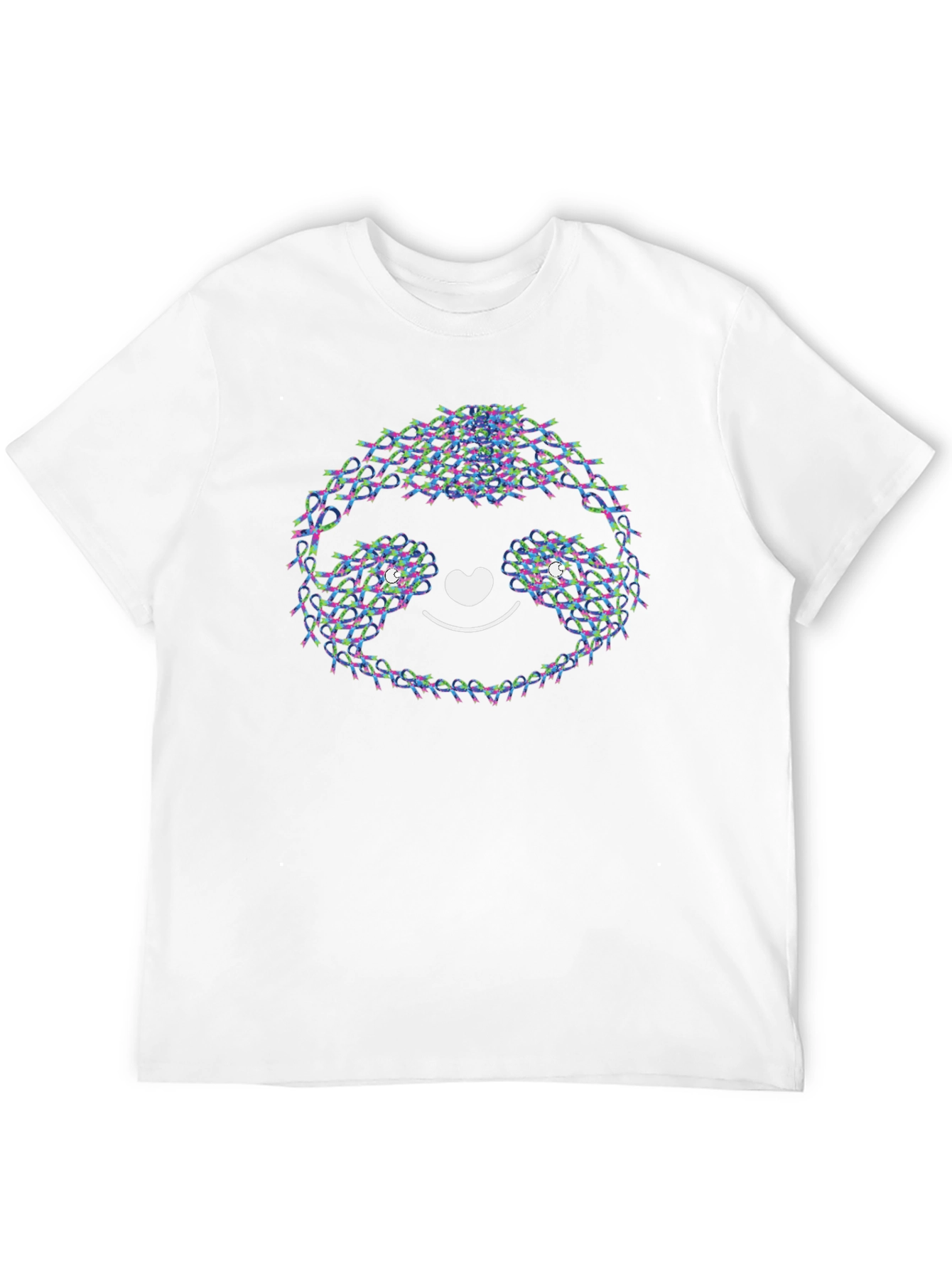 Cute Sloth Face Tee - Unique Graphic Print