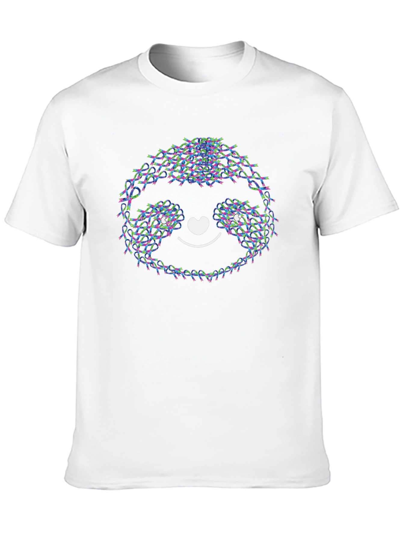 Cute Sloth Face Tee - Unique Graphic Print
