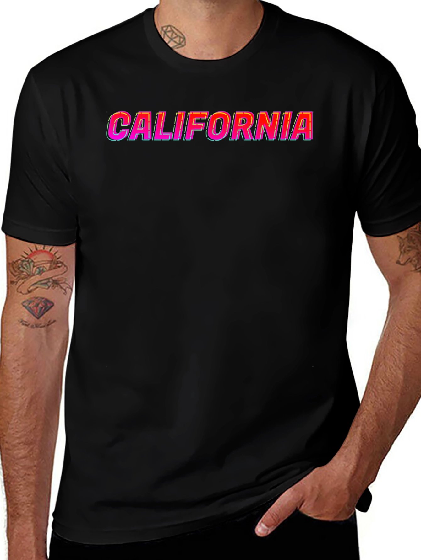 California Graphic Tee - Mens Black T-Shirt