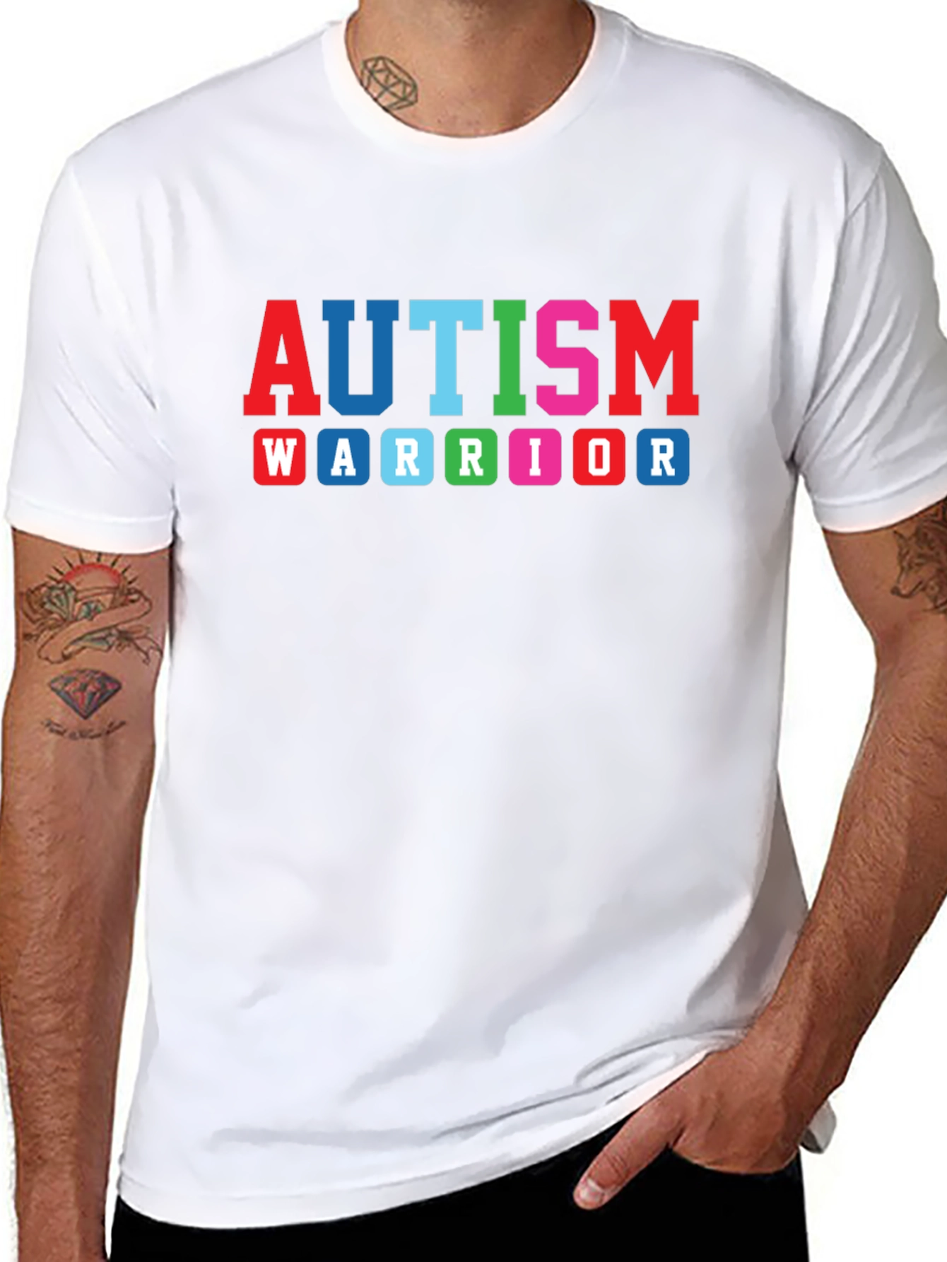 Autism Warrior T-Shirt: Black Awareness Tee