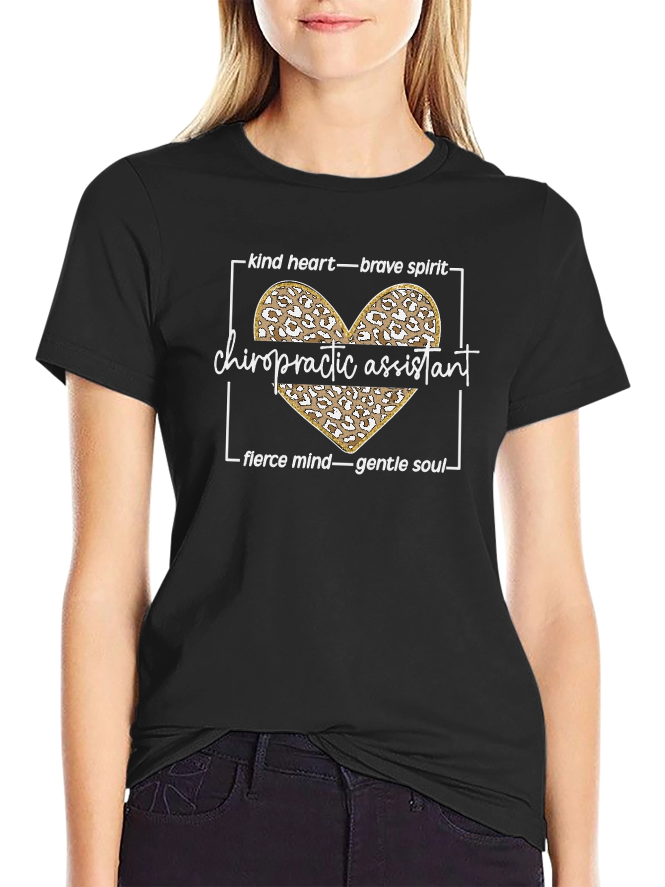Chiropractic Assistant Heart Graphic T-Shirt