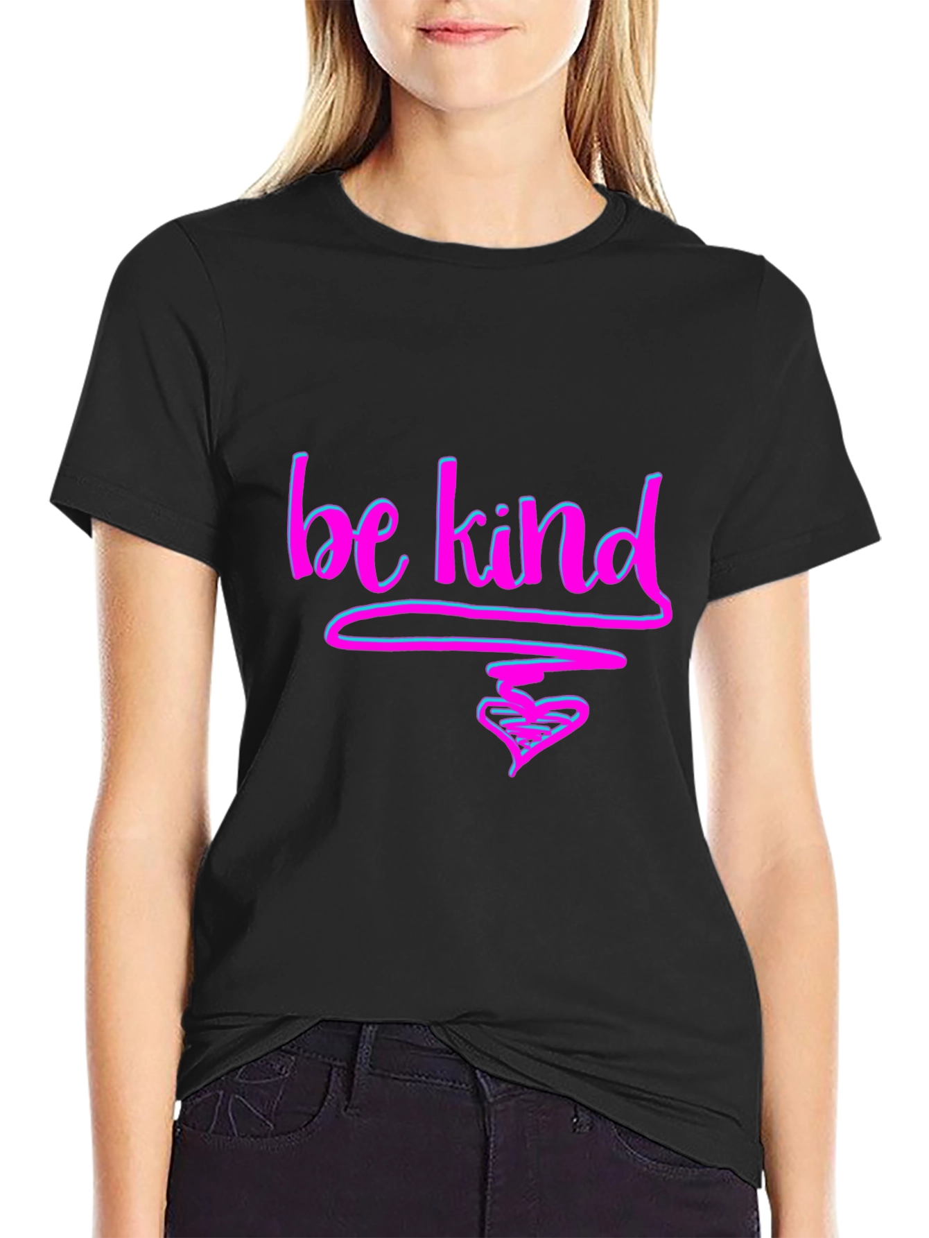 Be Kind T-Shirt - Graphic Tee with Heart Design