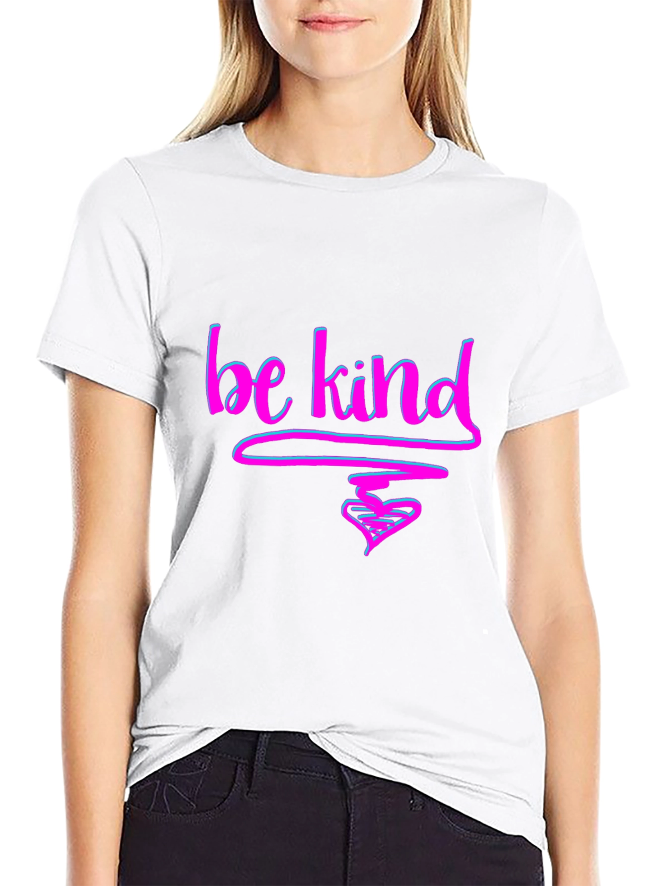 Be Kind T-Shirt - Graphic Tee with Heart Design