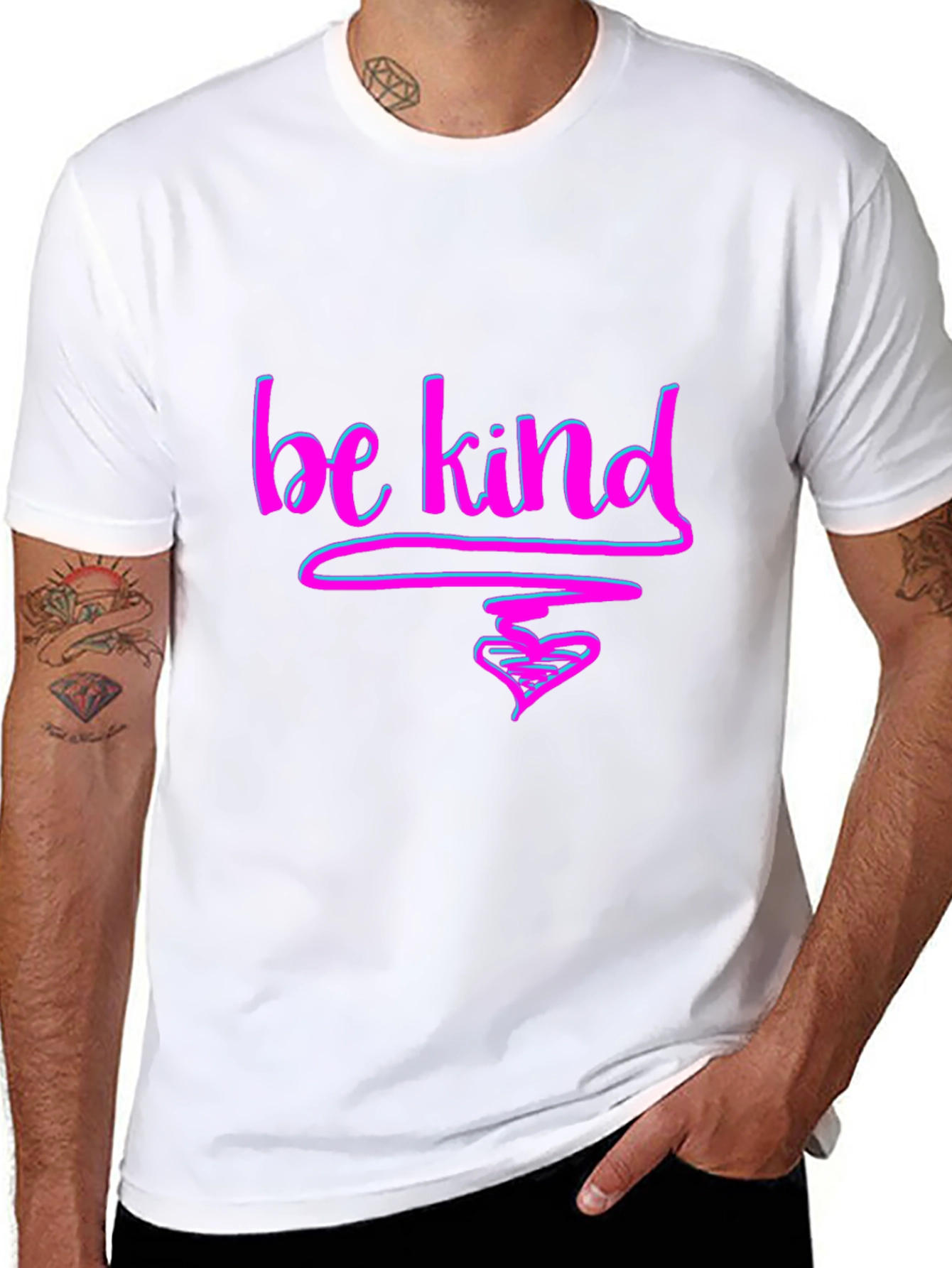 Be Kind T-Shirt - Graphic Tee with Heart Design