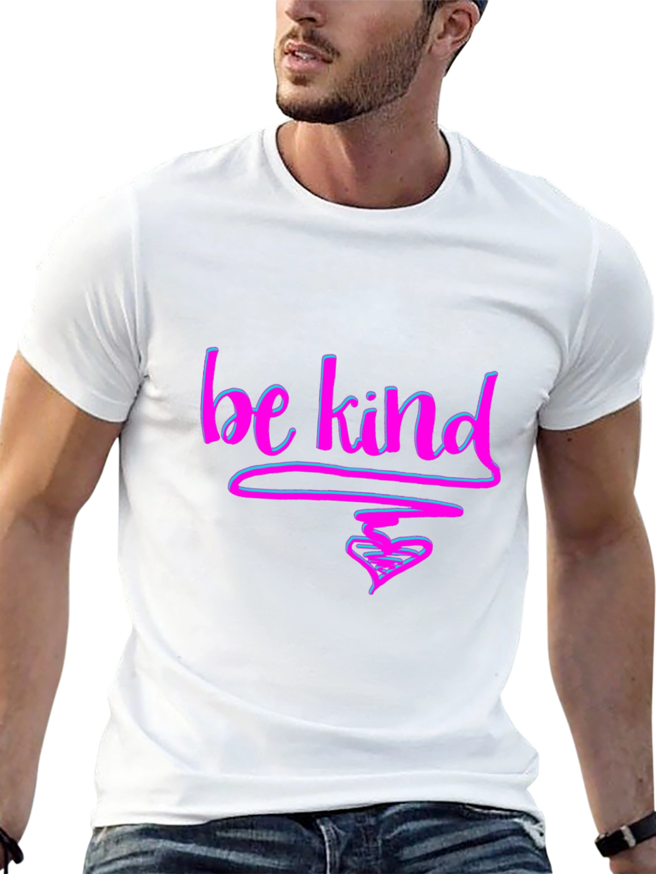 Be Kind T-Shirt - Graphic Tee with Heart Design