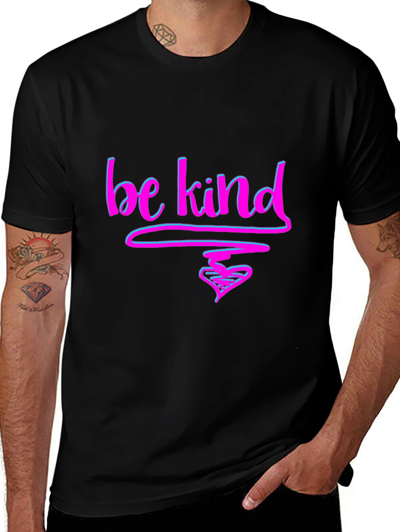 Be Kind T-Shirt - Graphic Tee with Heart Design