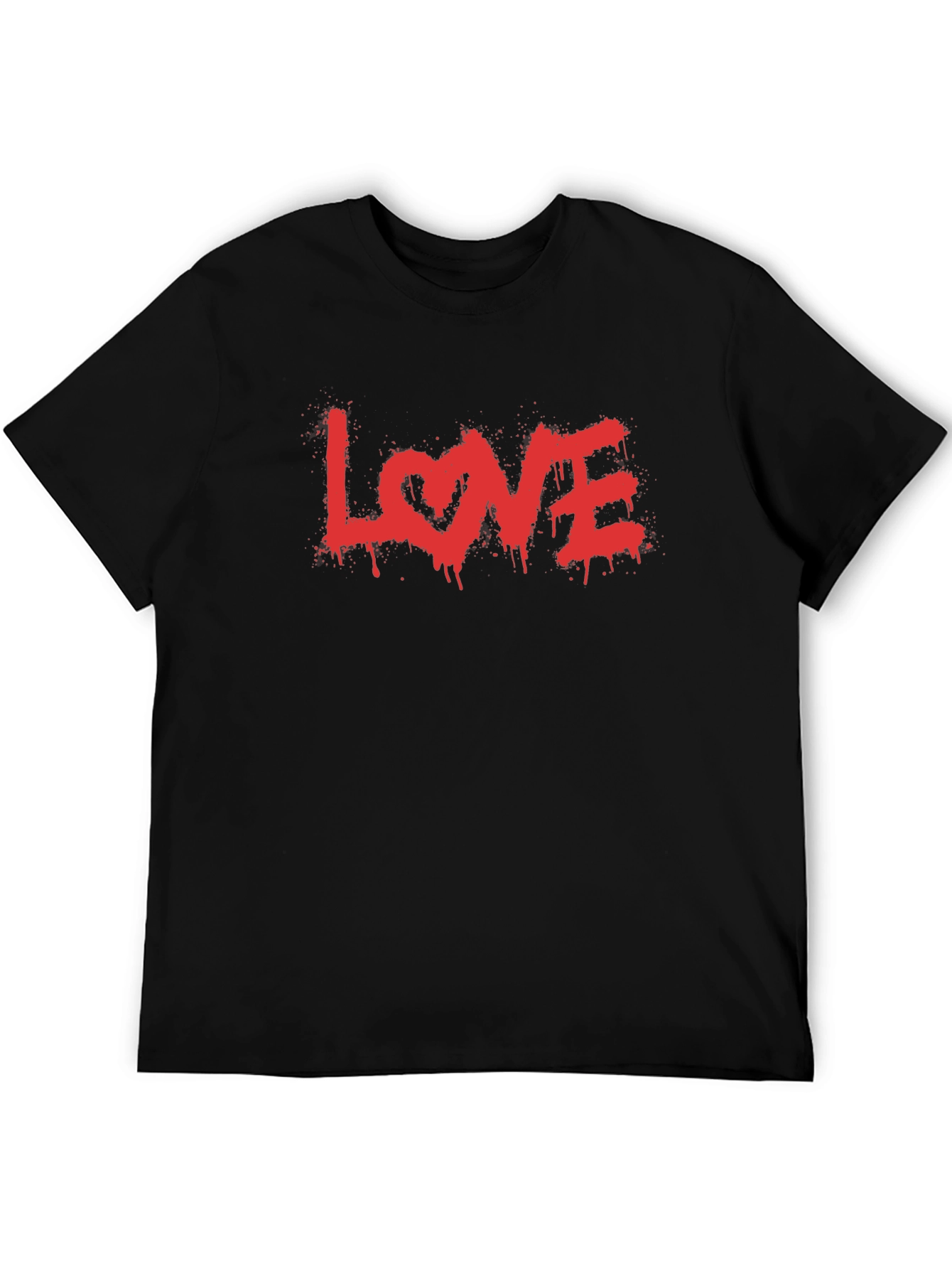LOVE Graphic Tee - Valentines Day Black T-Shirt