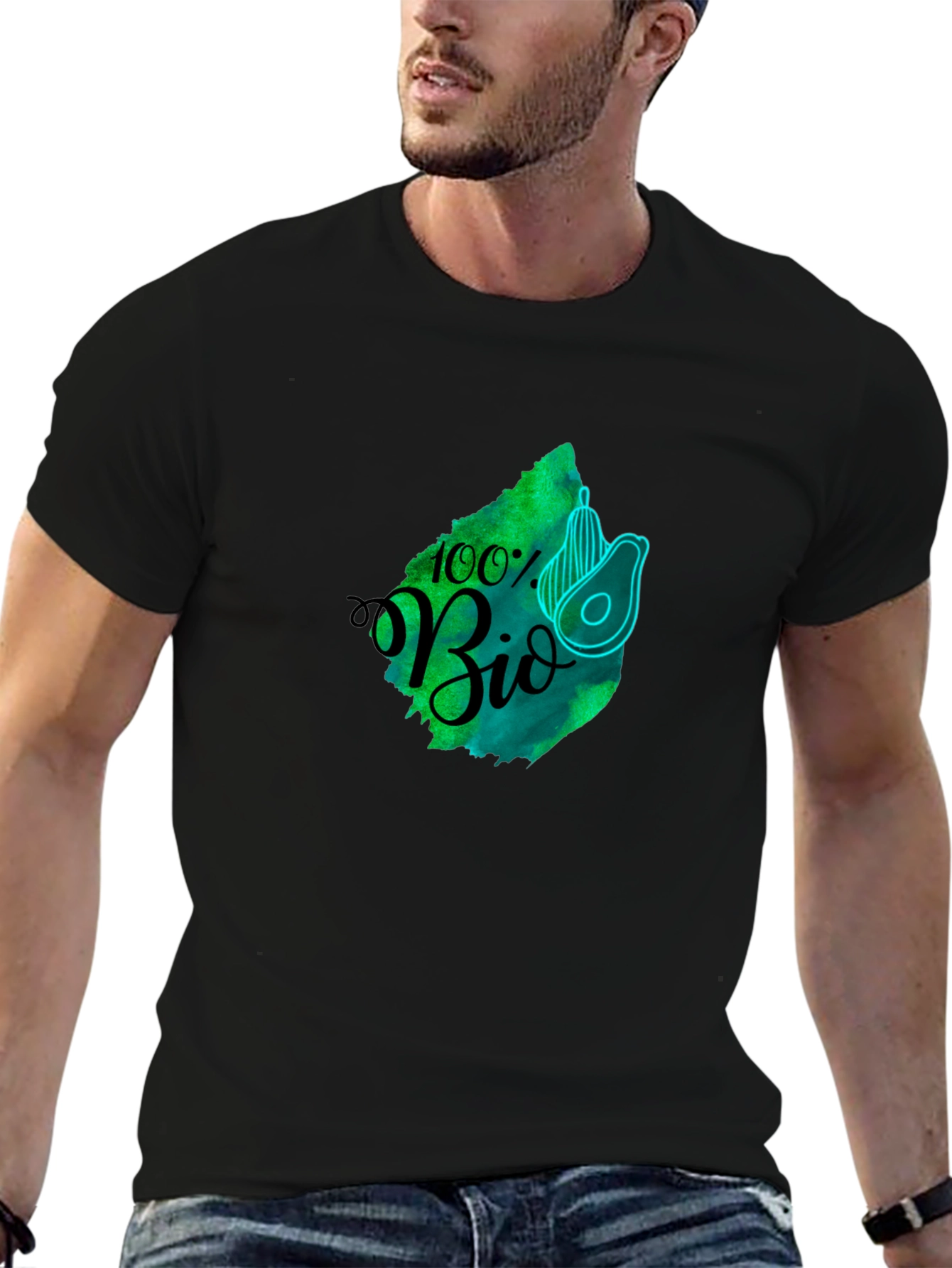 Eco-Friendly 100% Bio Avocado Graphic Tee