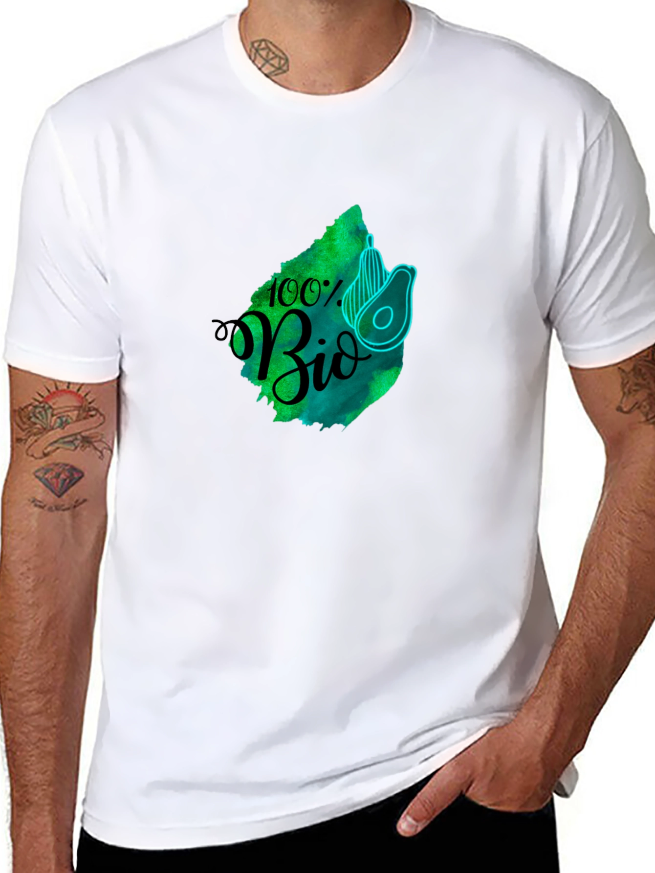 Eco-Friendly 100% Bio Avocado Graphic Tee