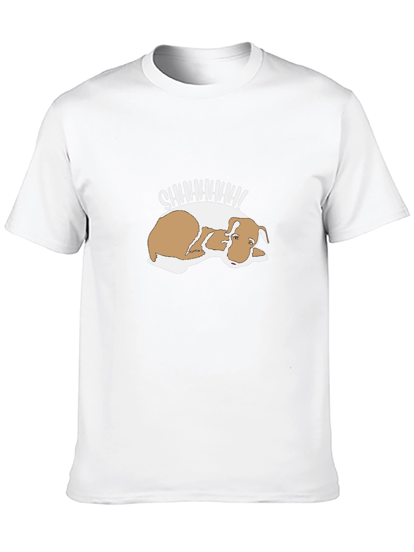 Shhh! Sleeping Dog Graphic Tee - Comfy & Cute