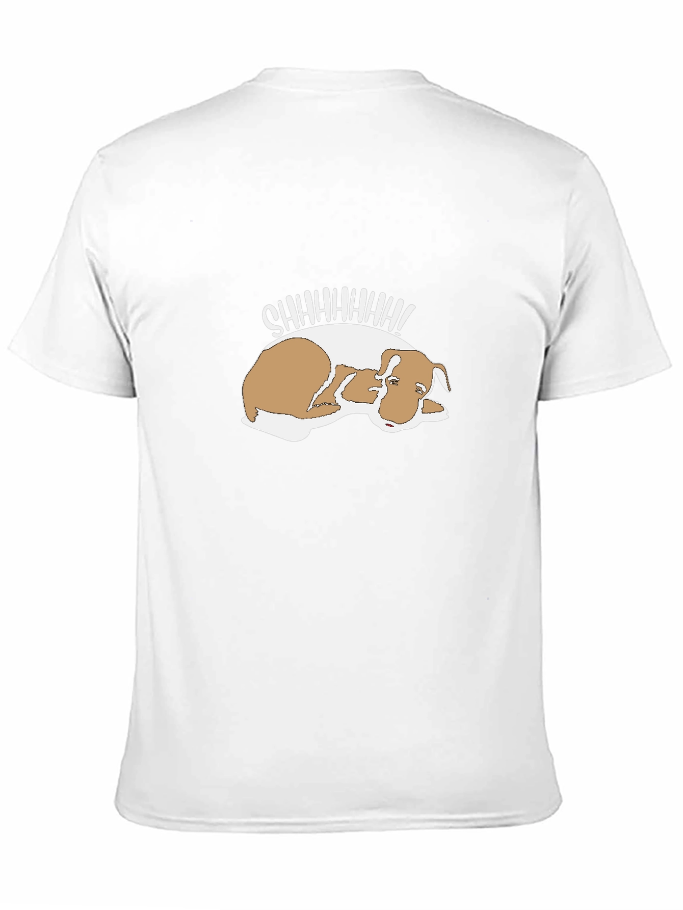 Shhh! Sleeping Dog Graphic Tee - Comfy & Cute