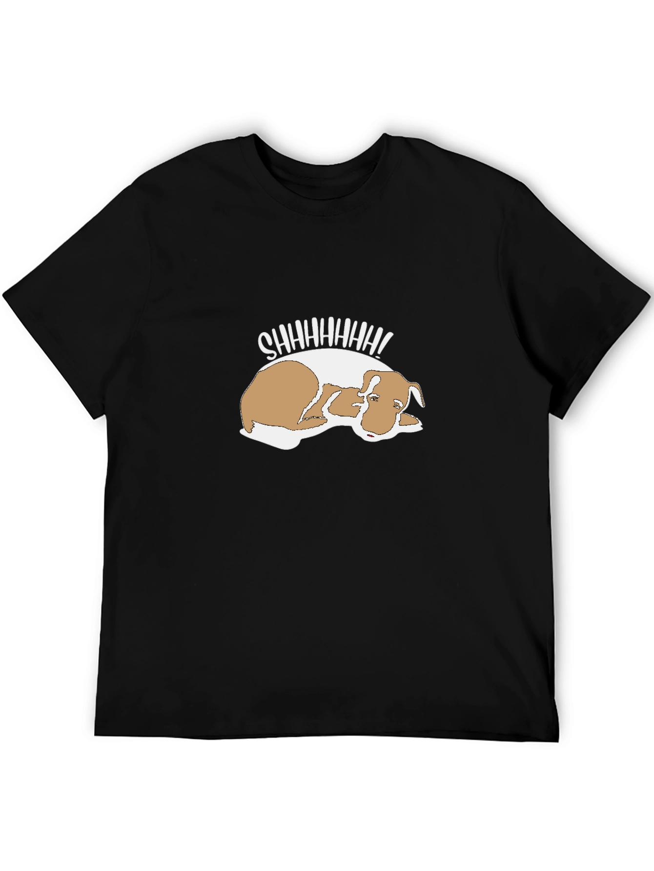 Shhh! Sleeping Dog Graphic Tee - Comfy & Cute