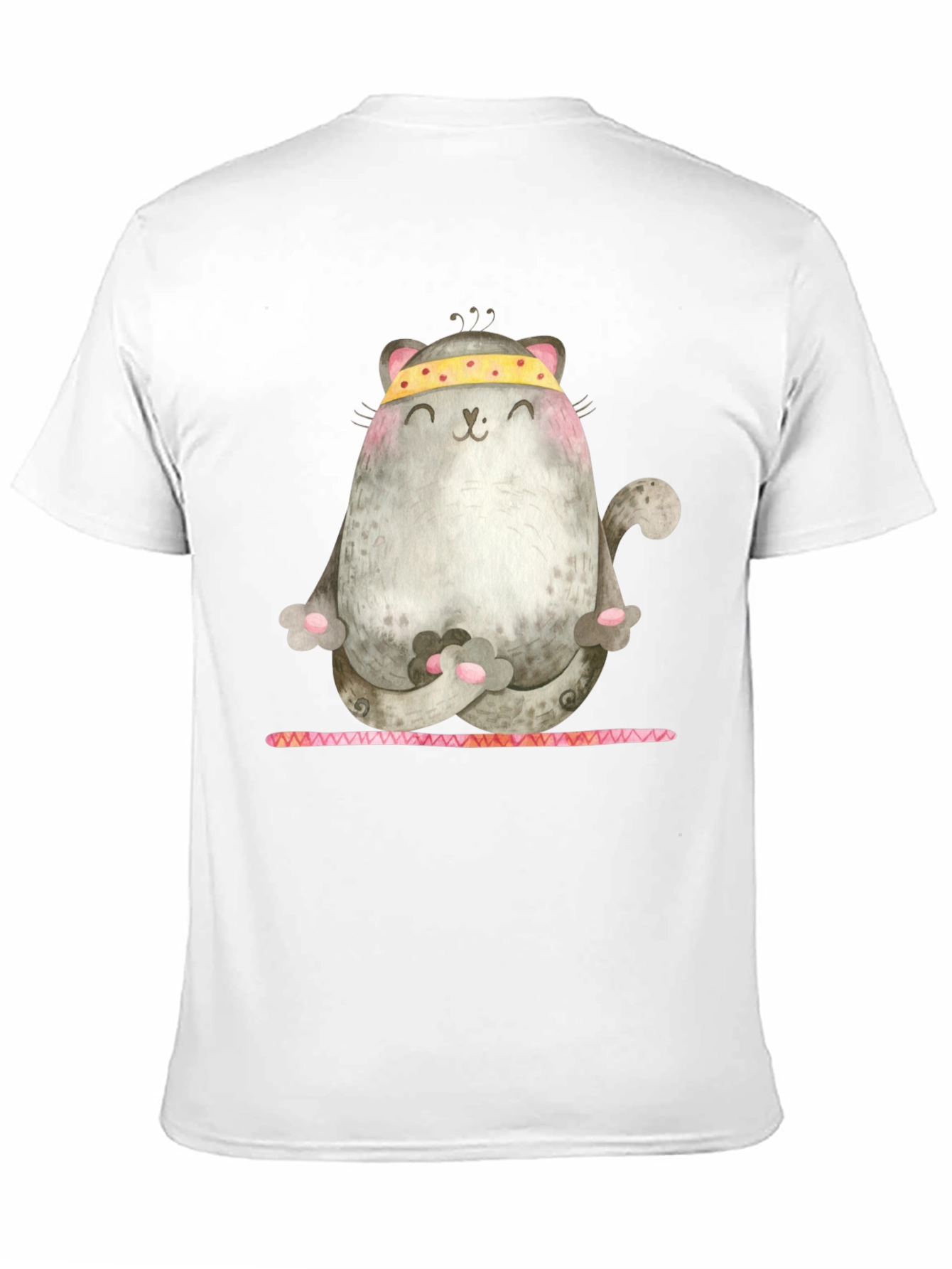 Yoga Cat Graphic Tee - Zen Kitten Shirt