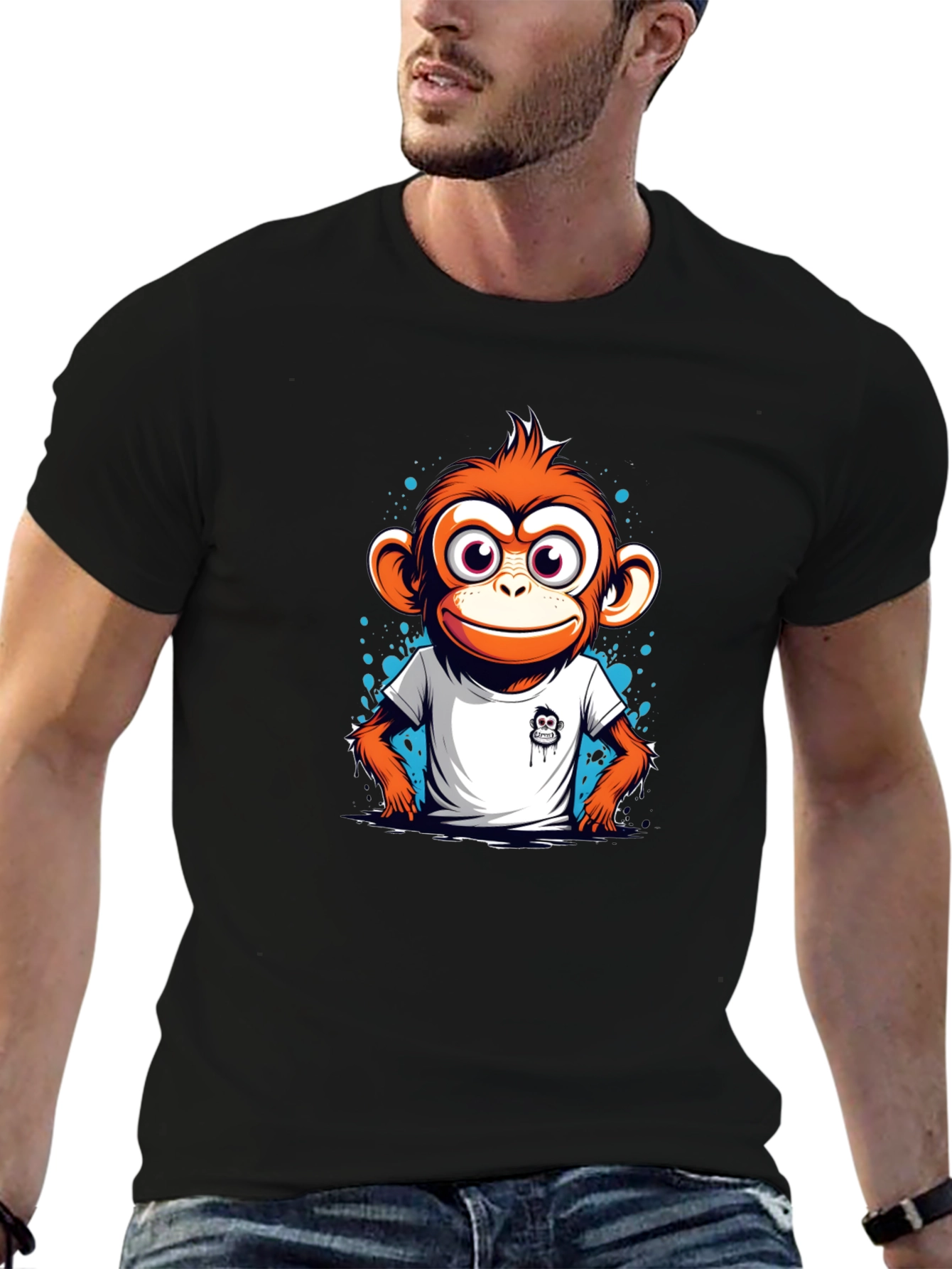 Funky Monkey Graphic Tee - Cool & Casual Style