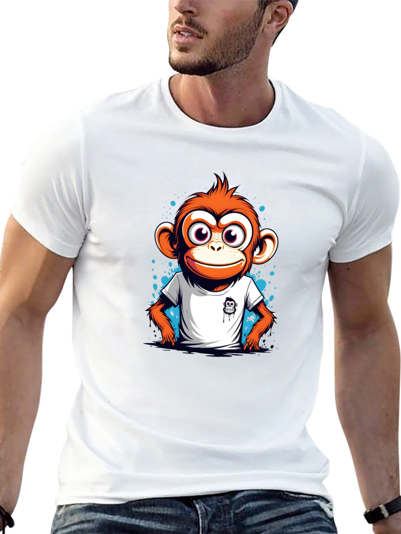 Funky Monkey Graphic Tee - Cool & Casual Style
