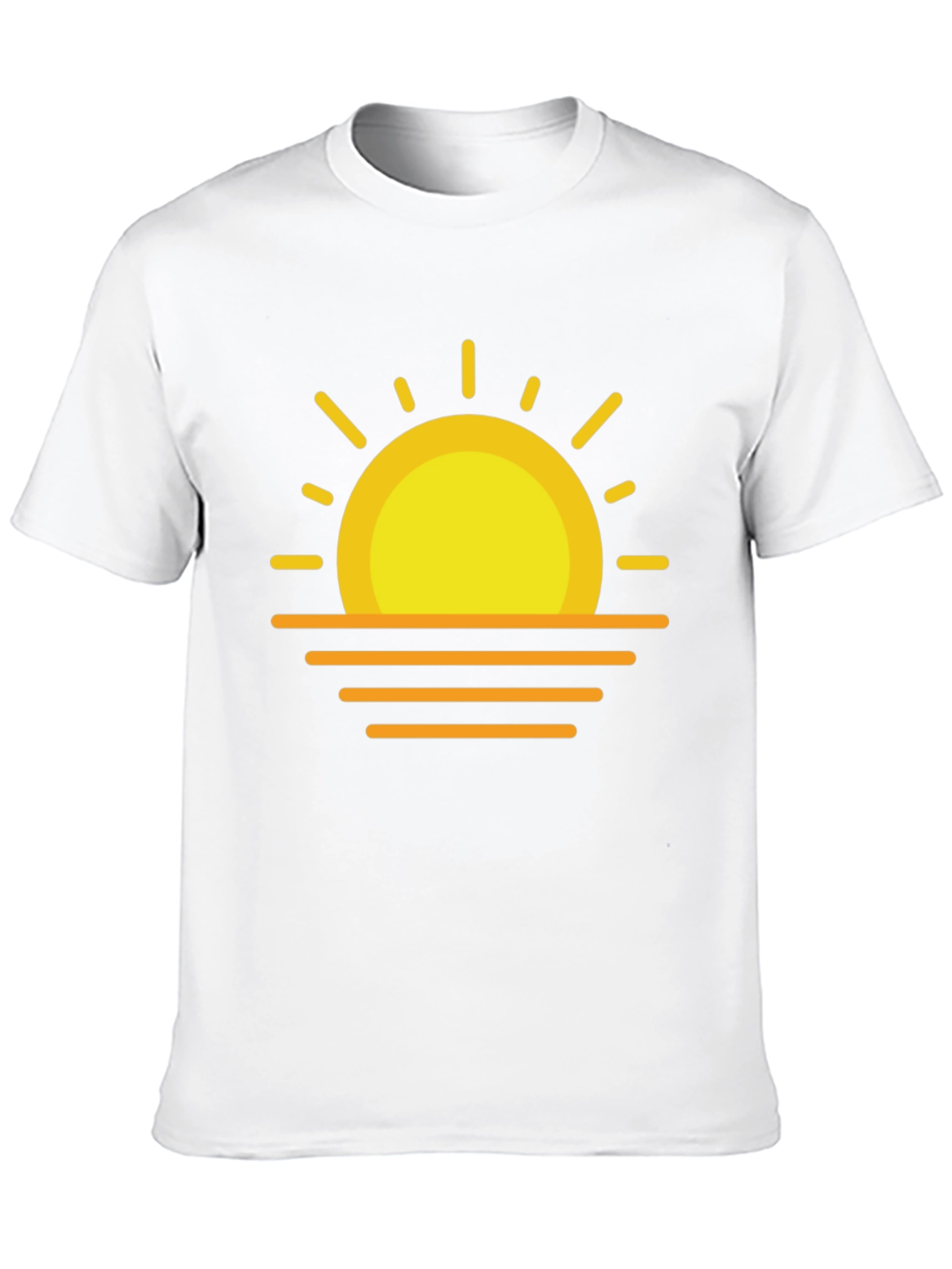 Sunset Graphic Tee - Stylish Black Cotton T-Shirt