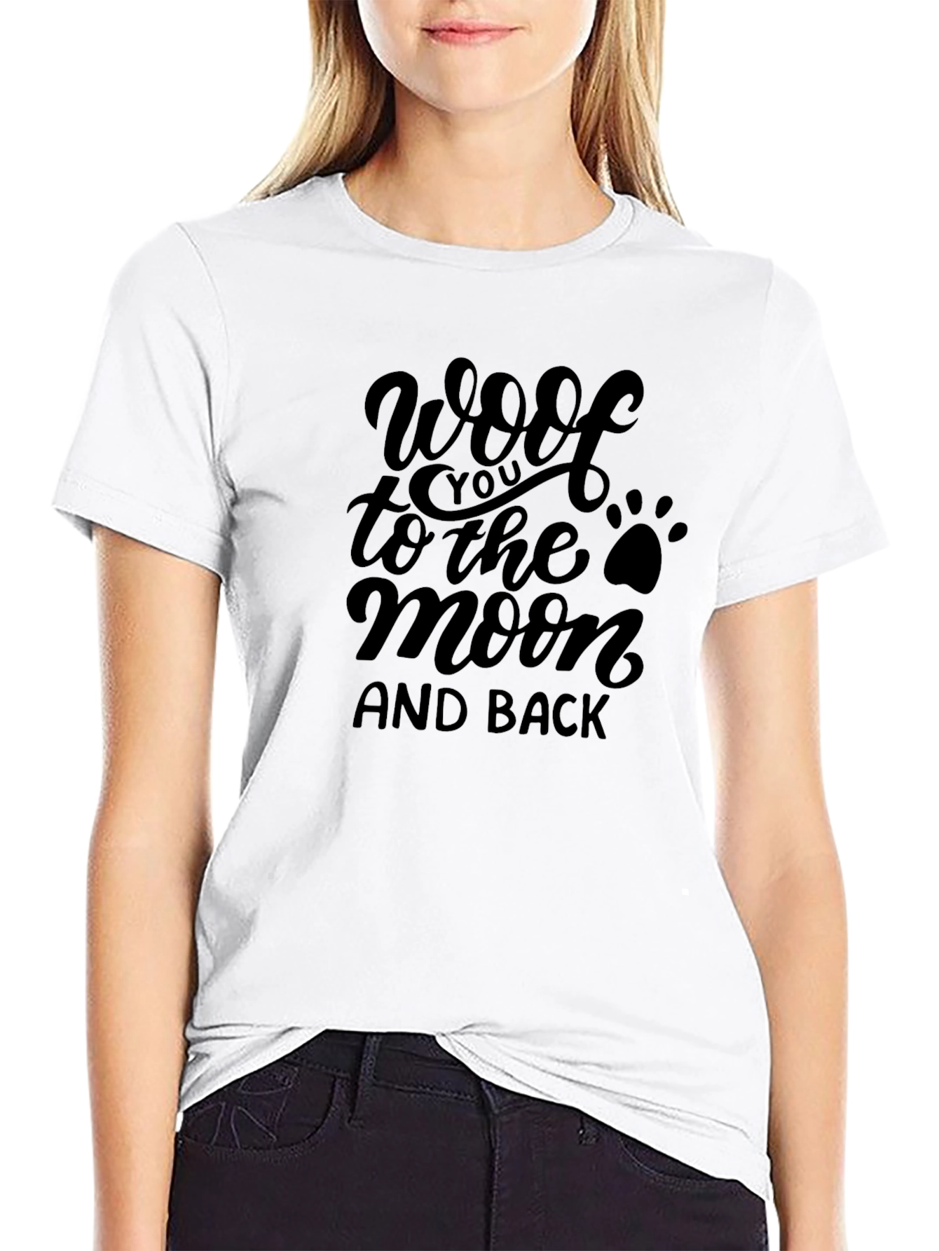 Woof to the Moon and Back Graphic Tee