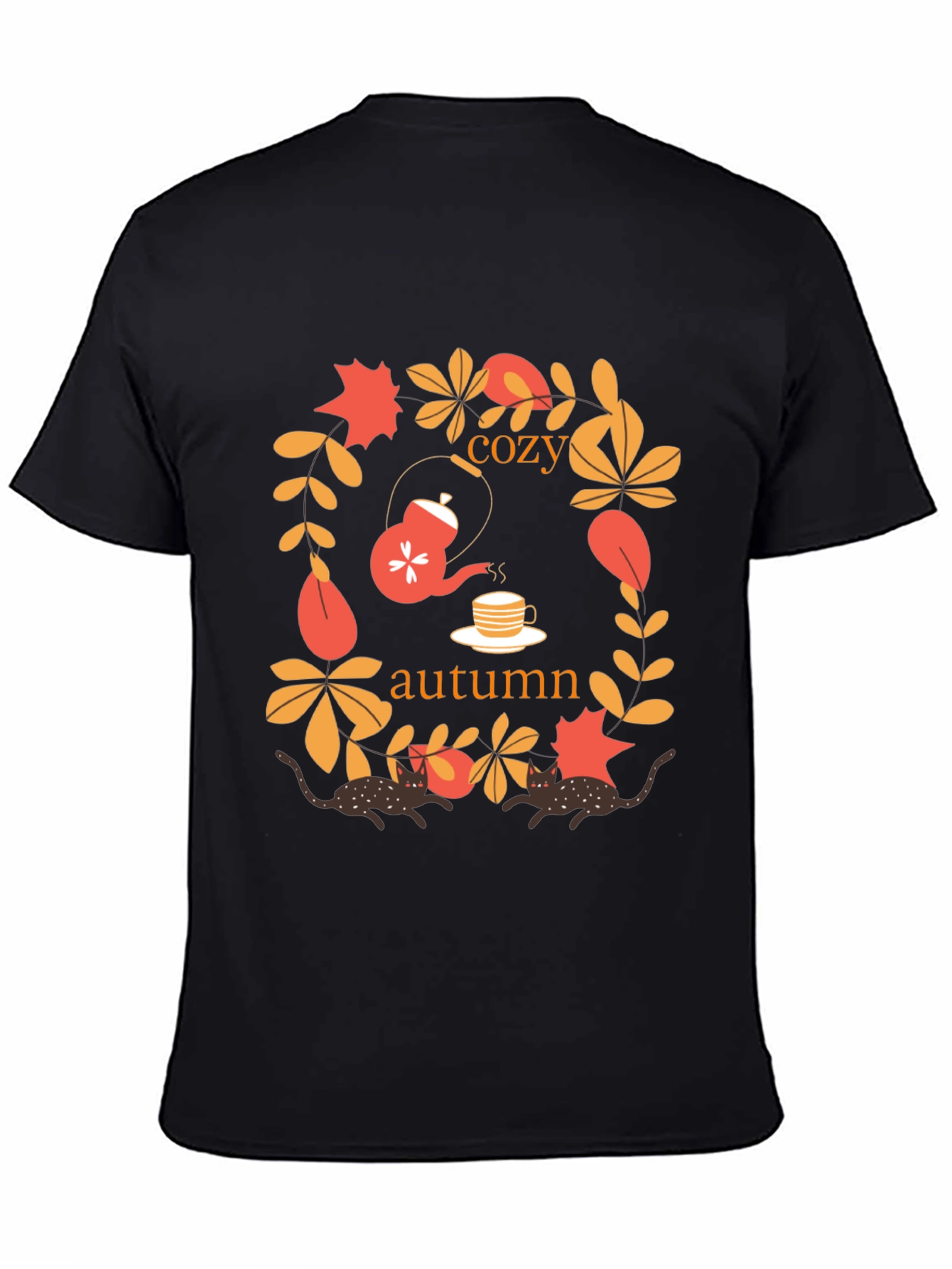 Cozy Autumn Cats T-Shirt