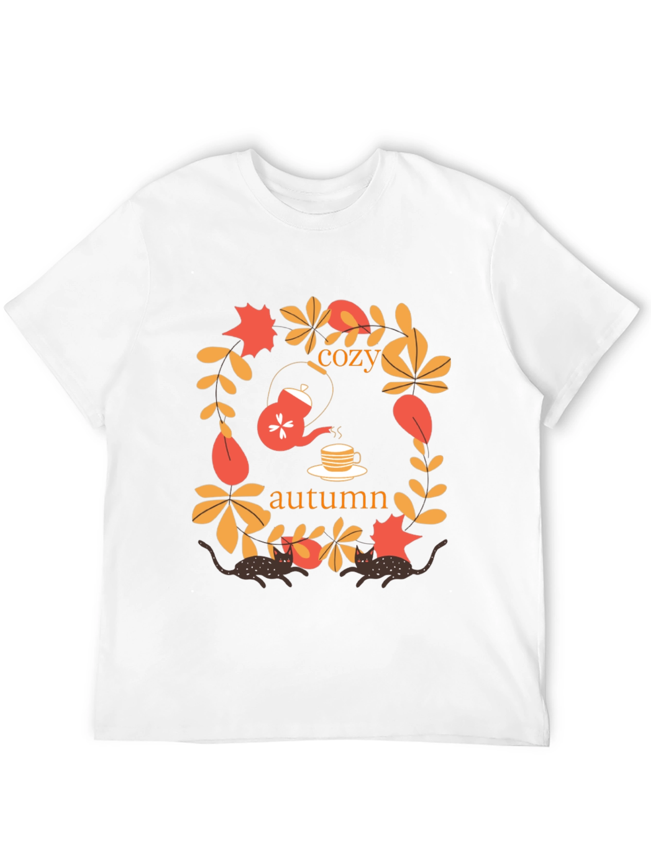 Cozy Autumn Cats T-Shirt