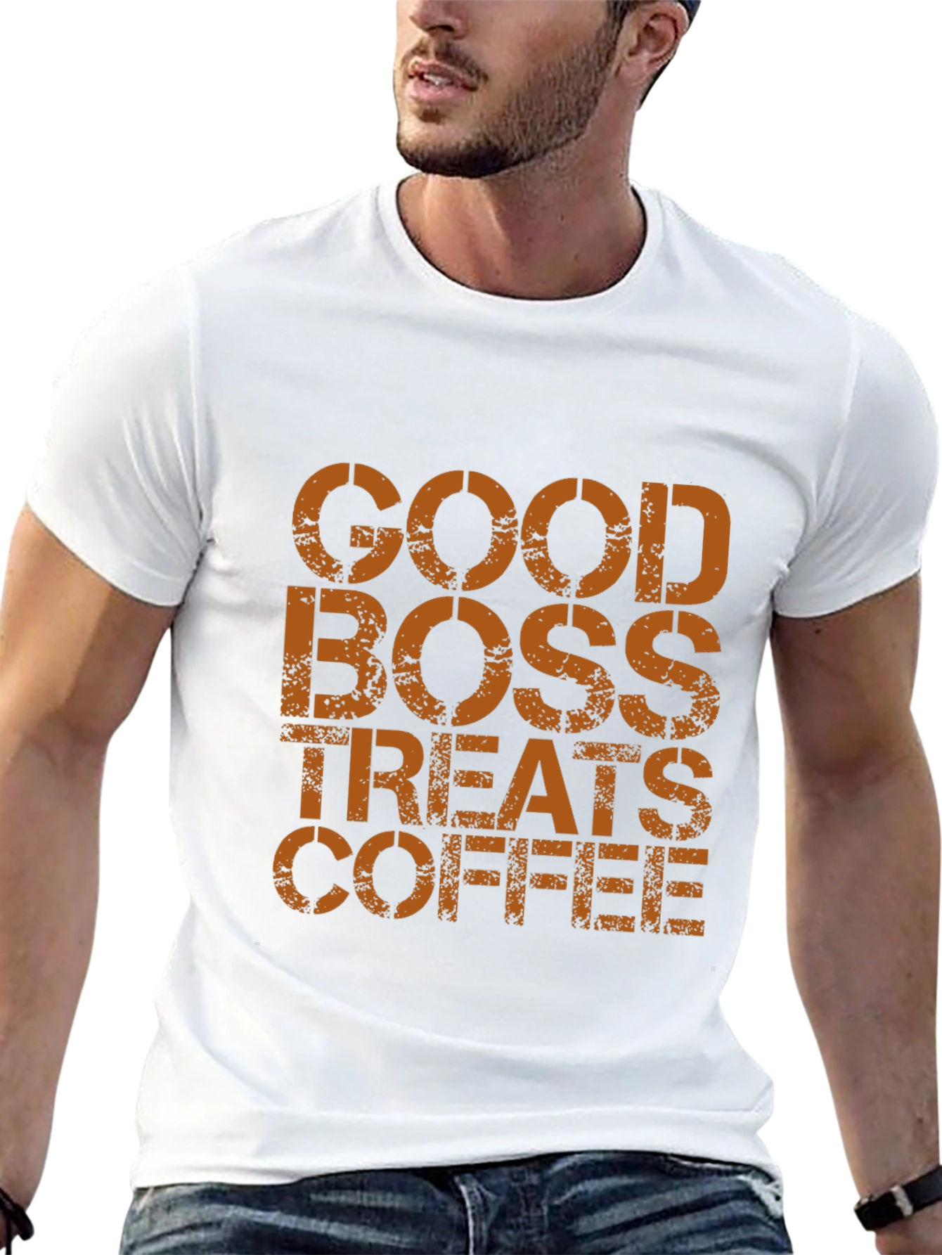 Good Boss Treats Coffee - Mens Black T-Shirt