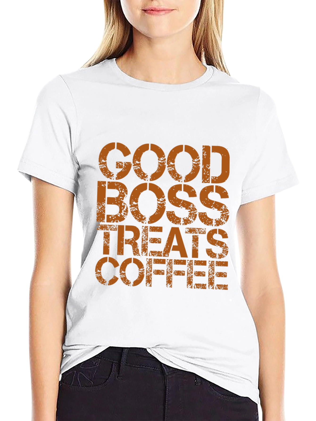 Good Boss Treats Coffee - Mens Black T-Shirt