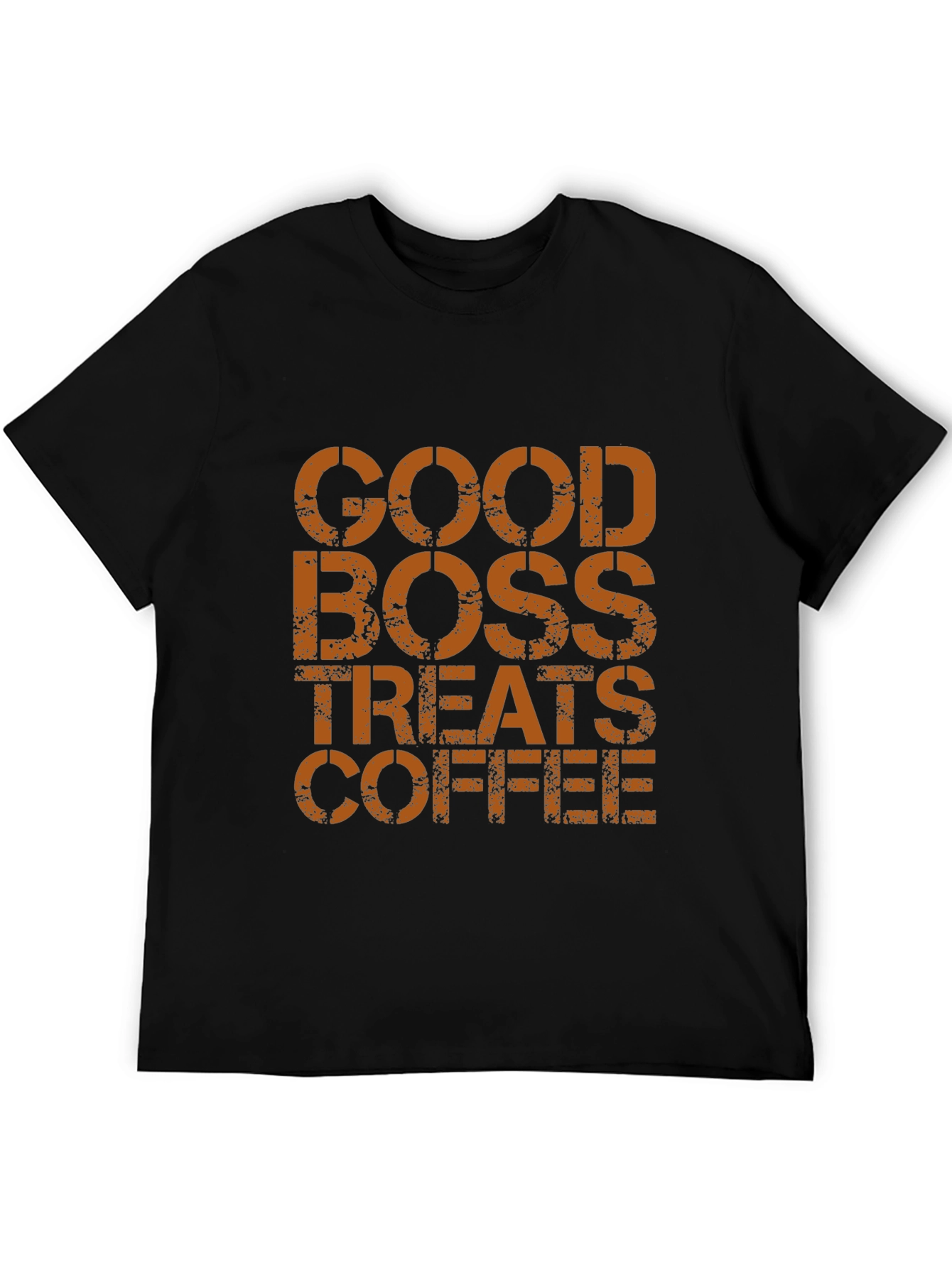 Good Boss Treats Coffee - Mens Black T-Shirt