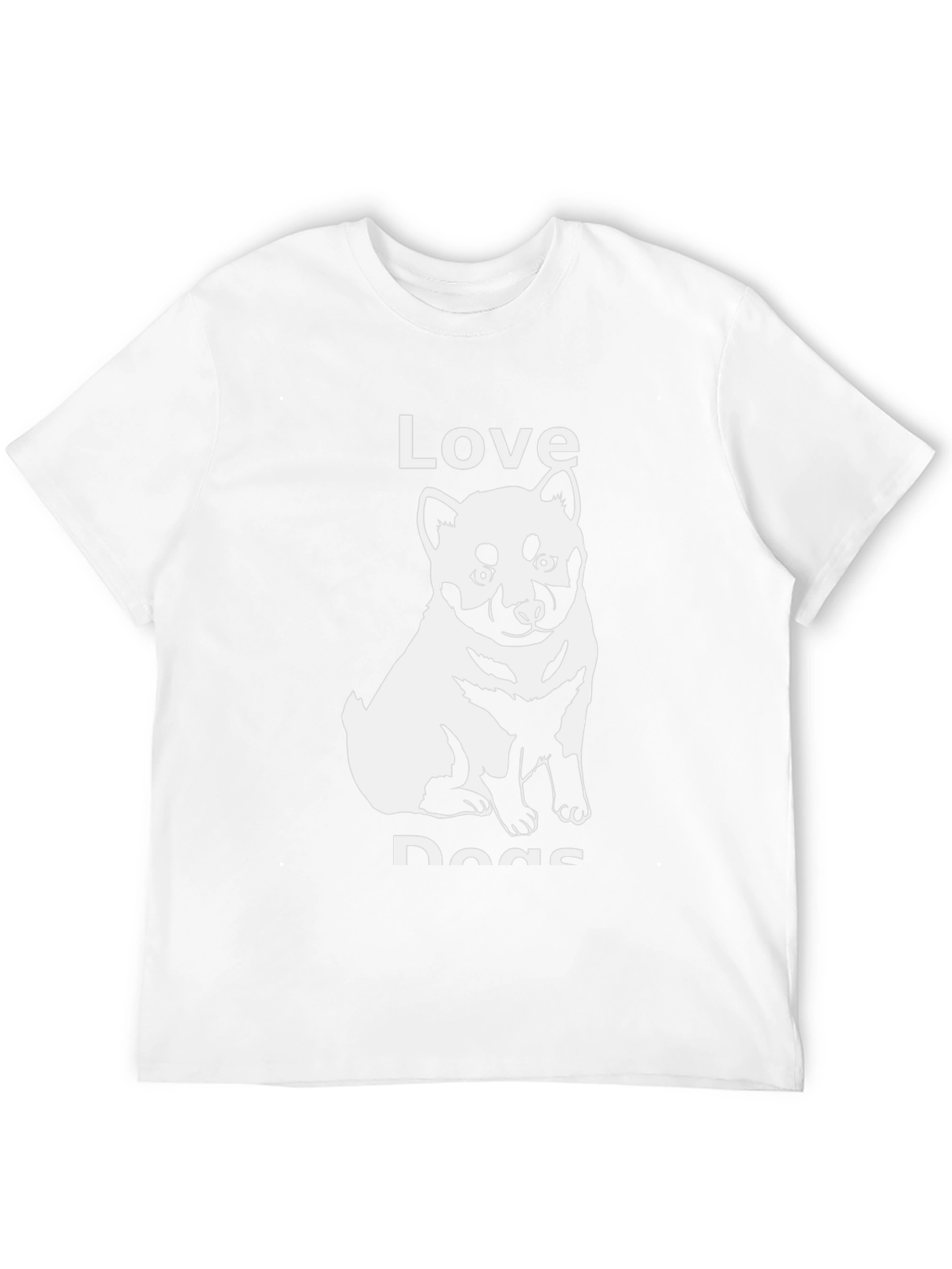 Love Dogs Black T-Shirt - Dog Lover Tee