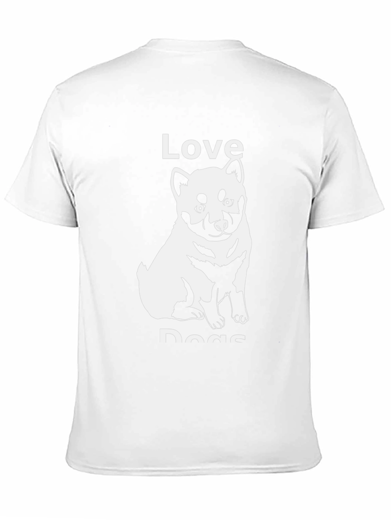 Love Dogs Black T-Shirt - Dog Lover Tee