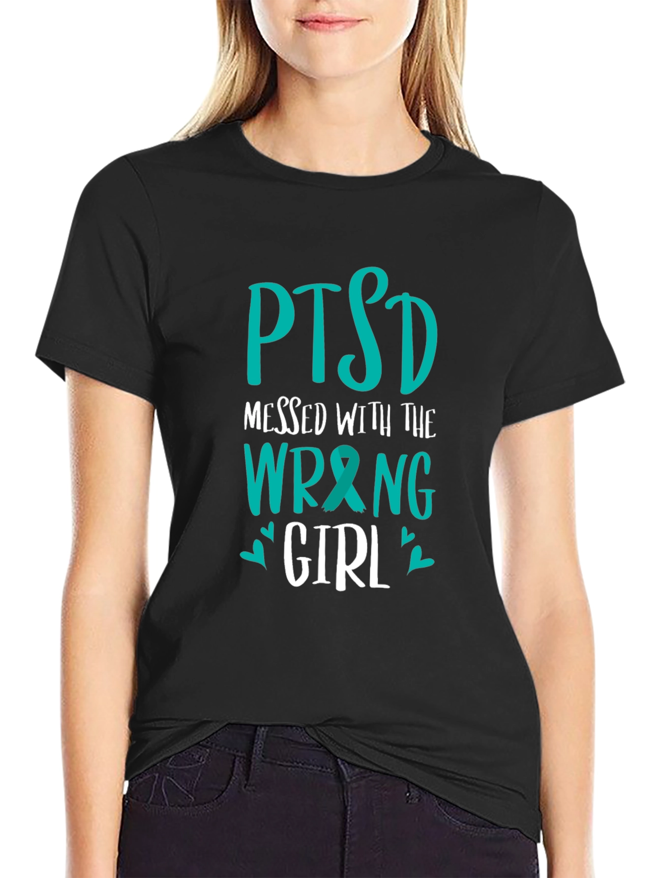 PTSD Messed with the Wrong Girl T-Shirt