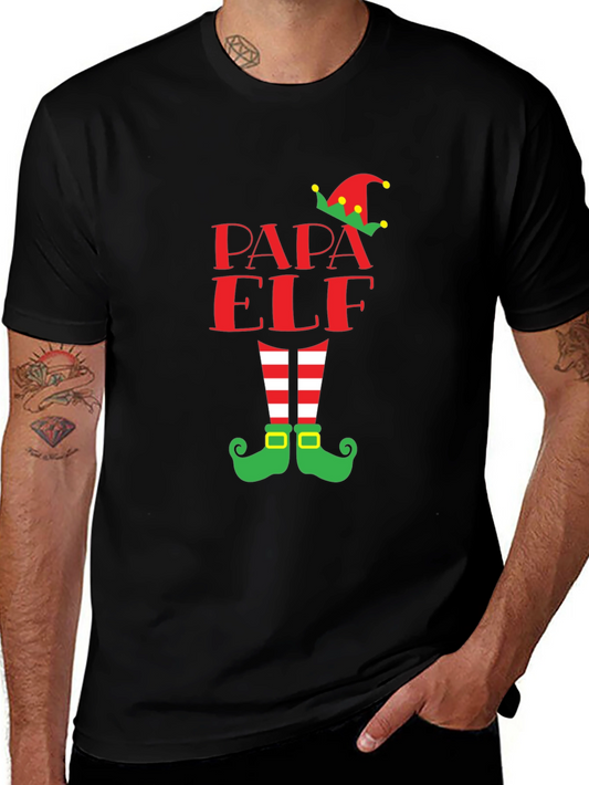 Papa Elf Christmas T-Shirt - Holiday Festive Tee