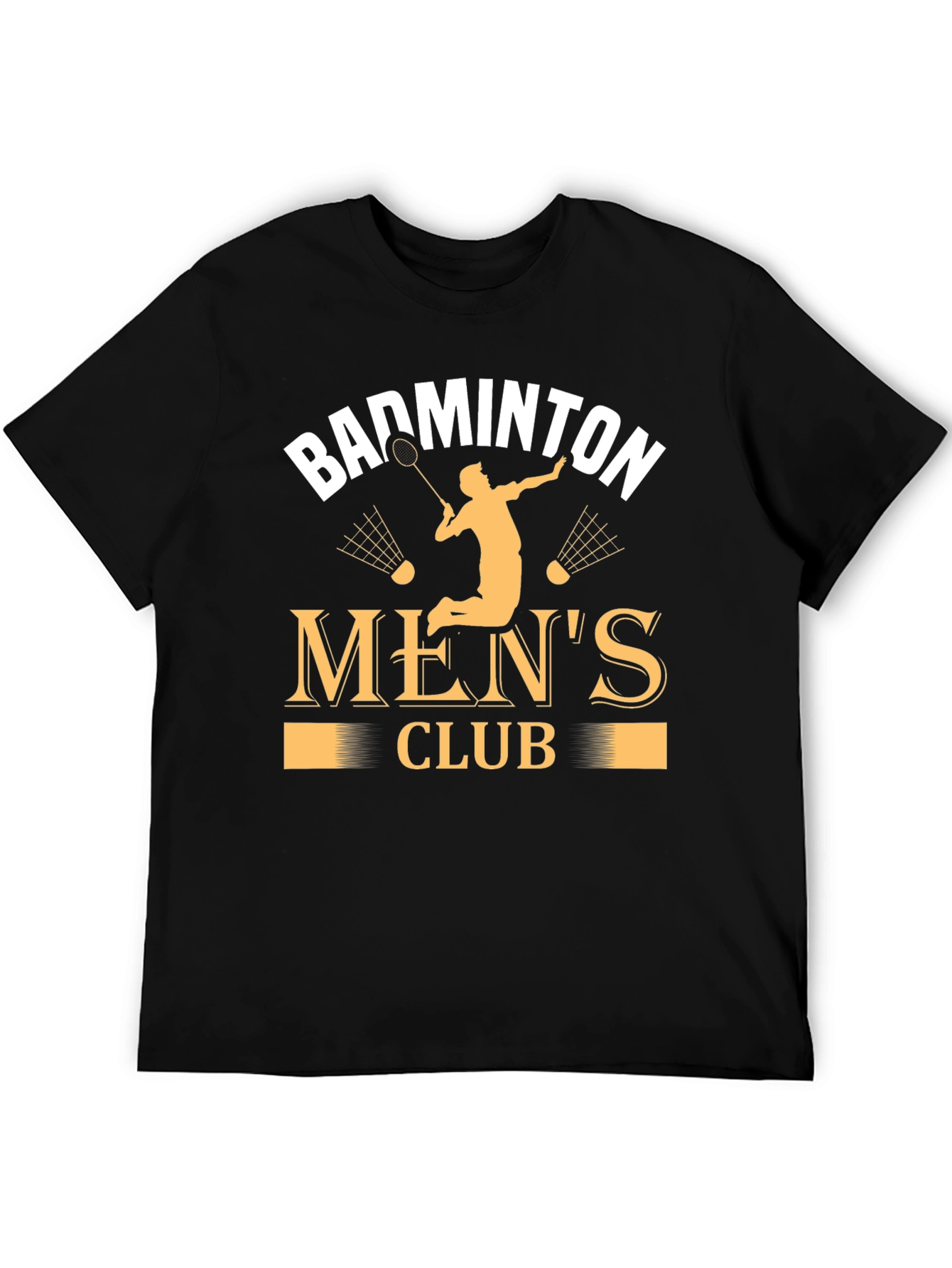 Badminton Mens Club Graphic Tee - Black