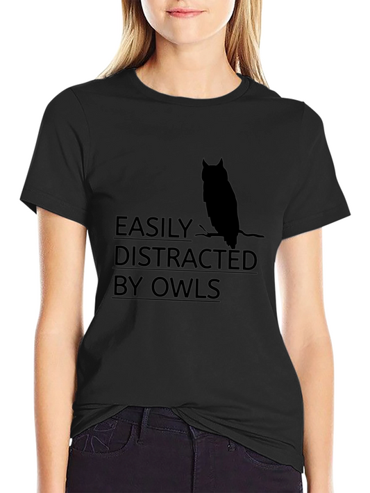 Easily Distracted by Owls Graphic Tee