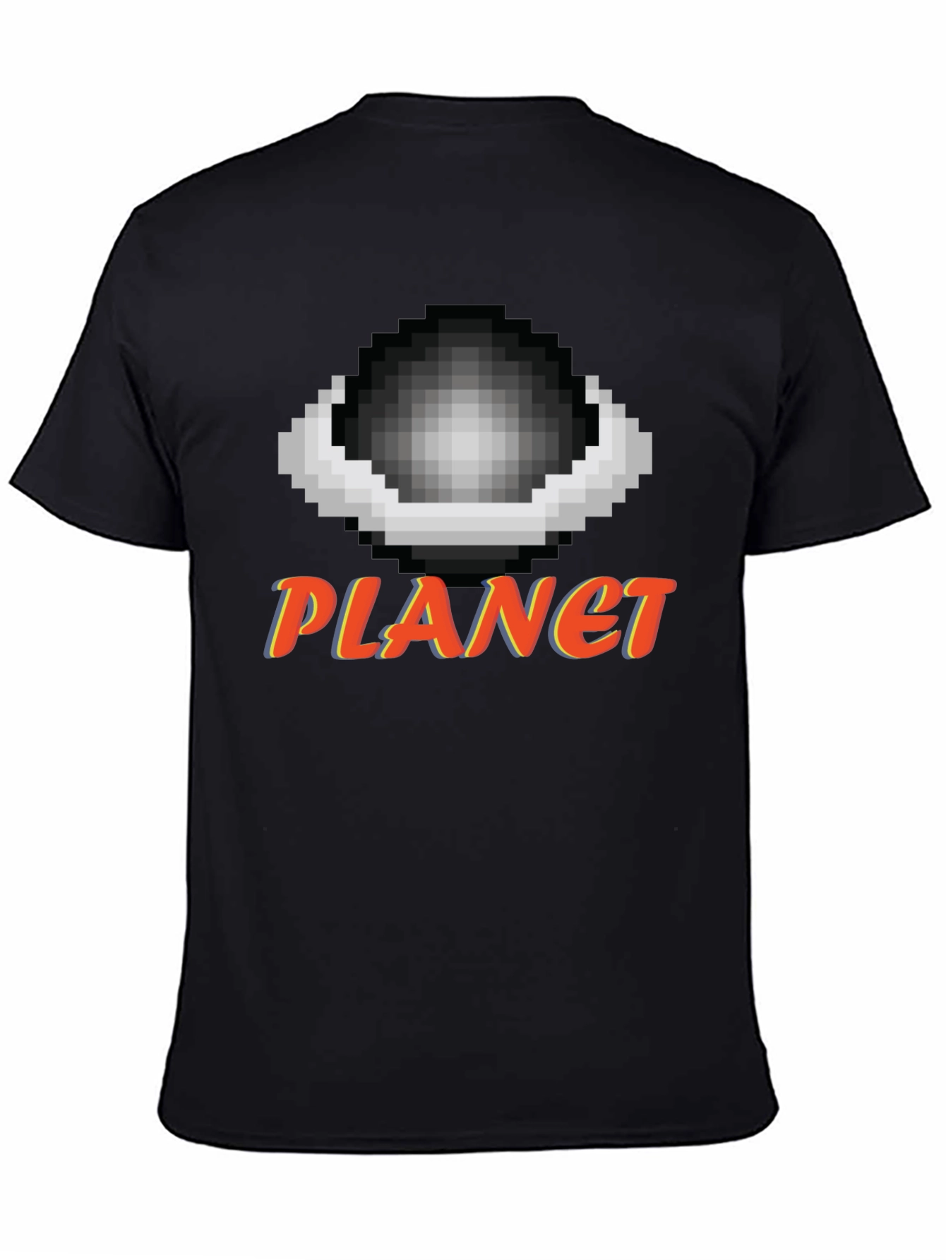 Pixel Planet T-Shirt - Retro Gaming Style