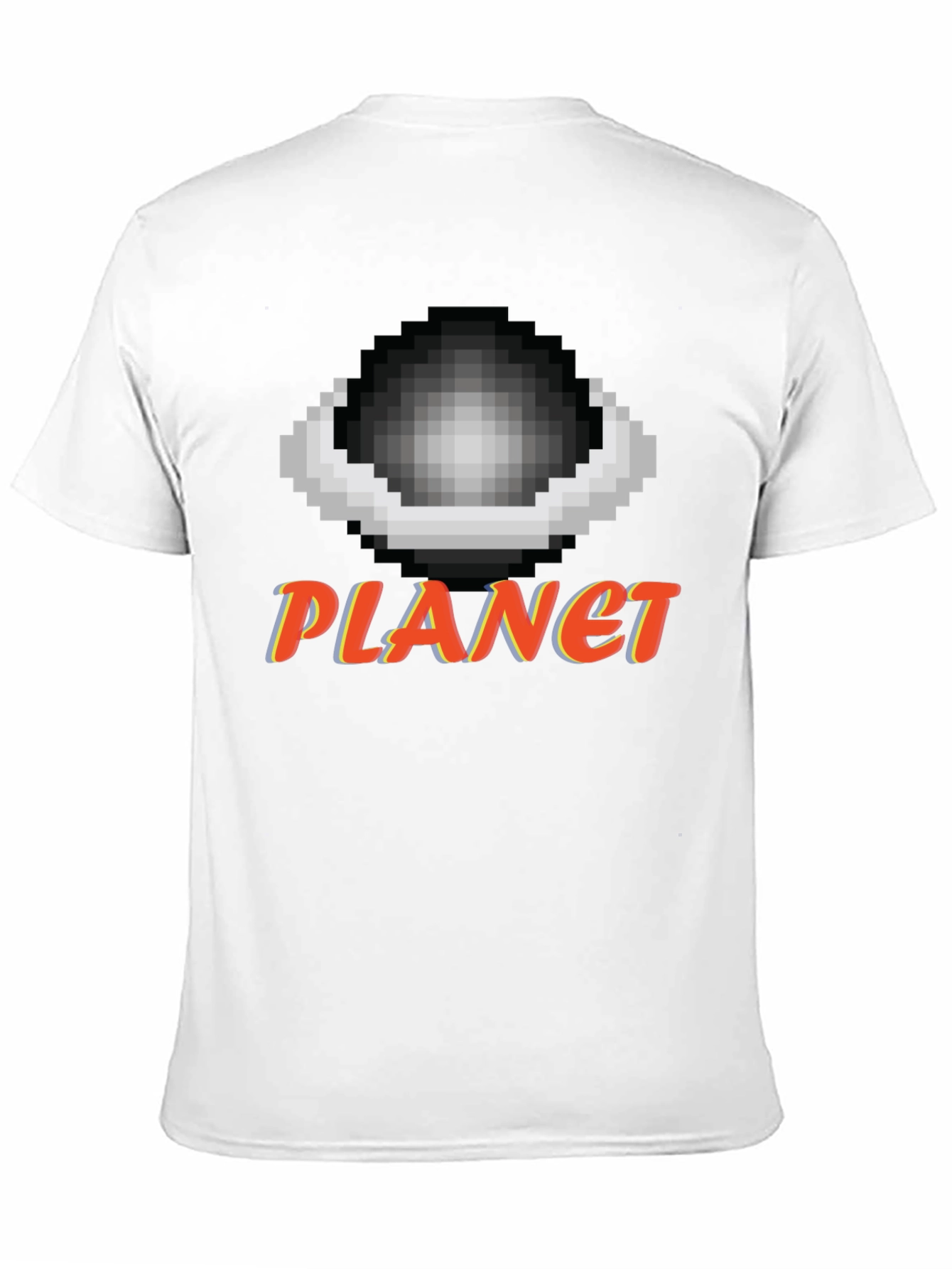 Pixel Planet T-Shirt - Retro Gaming Style