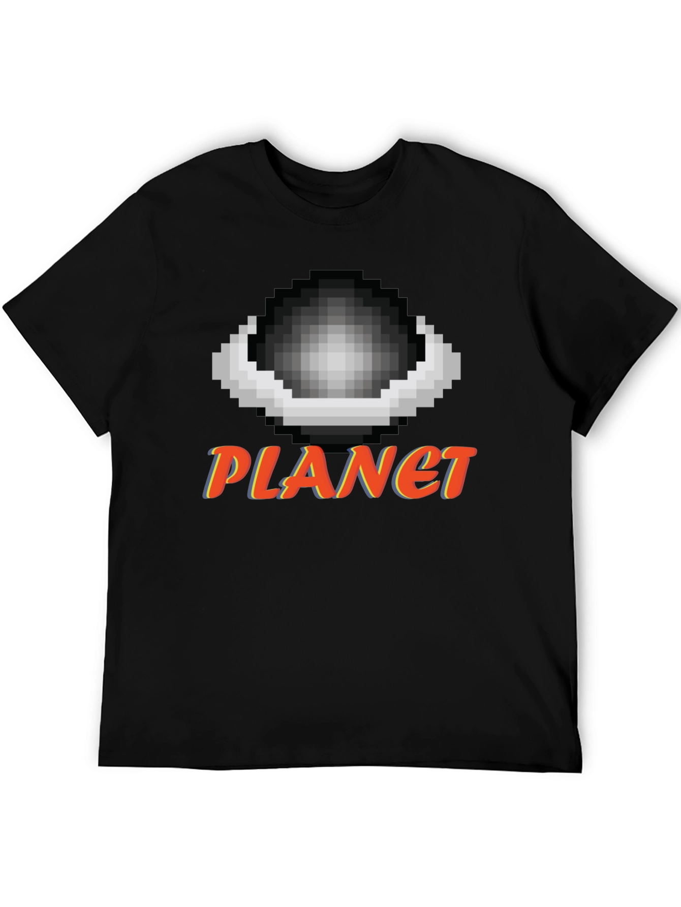 Pixel Planet T-Shirt - Retro Gaming Style