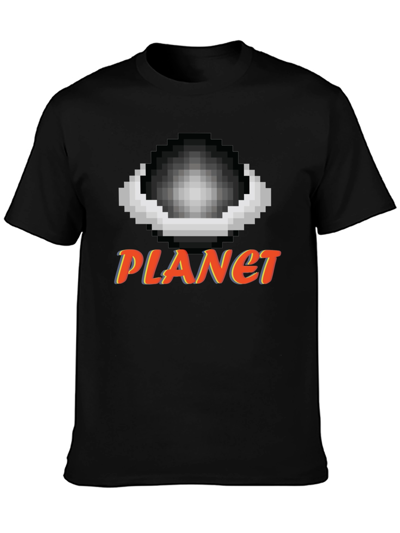 Pixel Planet T-Shirt - Retro Gaming Style