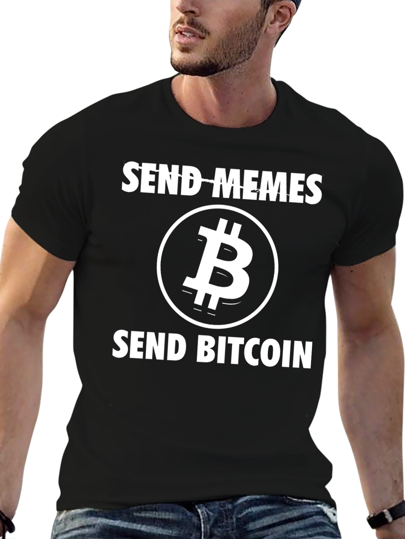 Send Memes Send Bitcoin Graphic T-Shirt