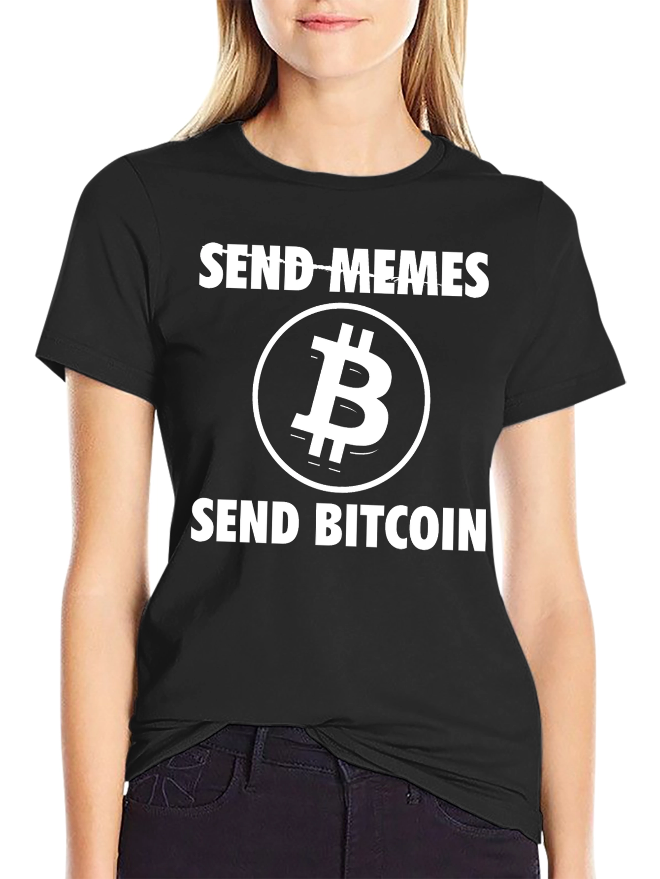 Send Memes Send Bitcoin Graphic T-Shirt
