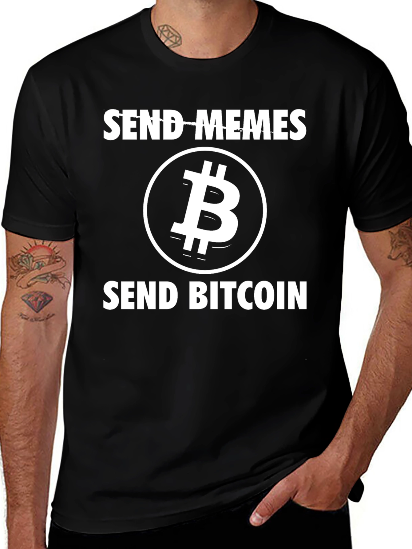 Send Memes Send Bitcoin Graphic T-Shirt