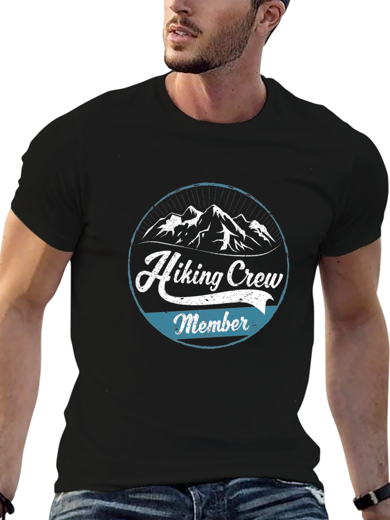 Hiking Crew Member Black T-Shirt