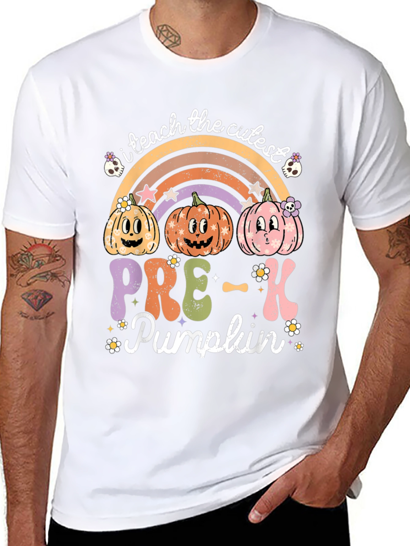 Cute Pre-K Pumpkin Teacher T-Shirt