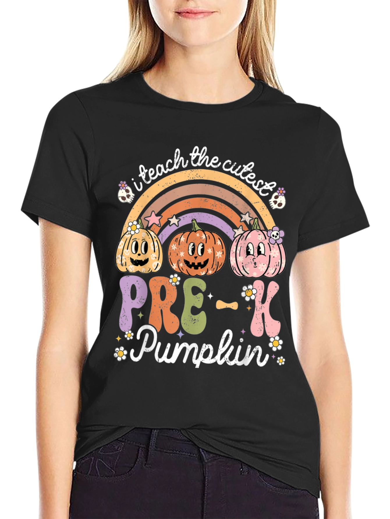 Cute Pre-K Pumpkin Teacher T-Shirt