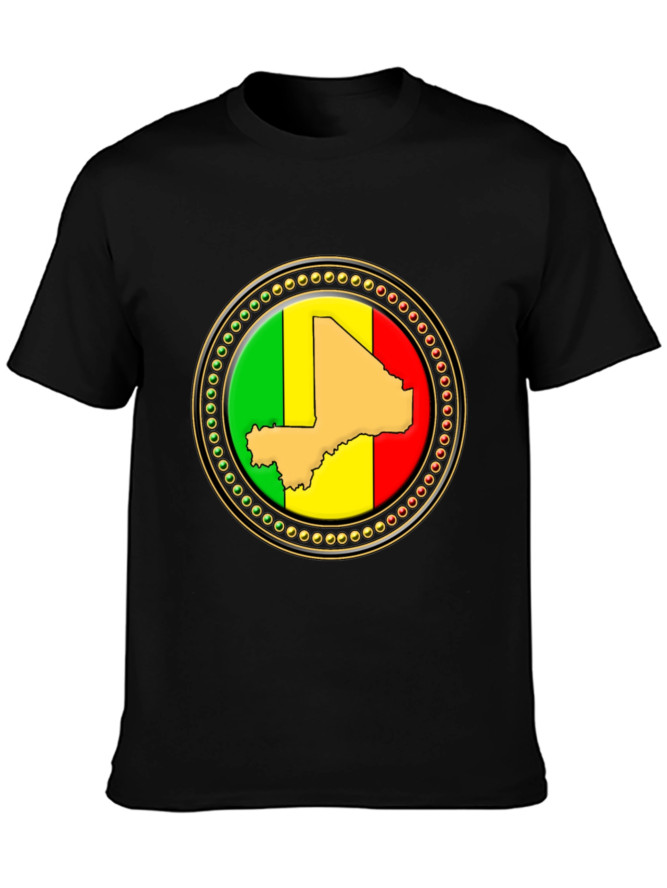 Mali Map Flag T-Shirt - Unique Design