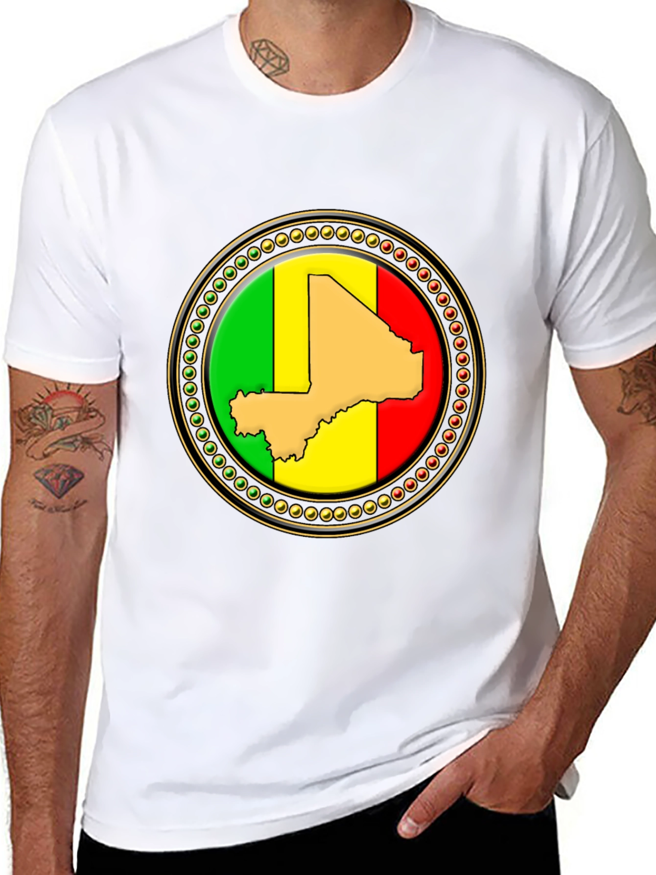 Mali Map Flag T-Shirt - Unique Design
