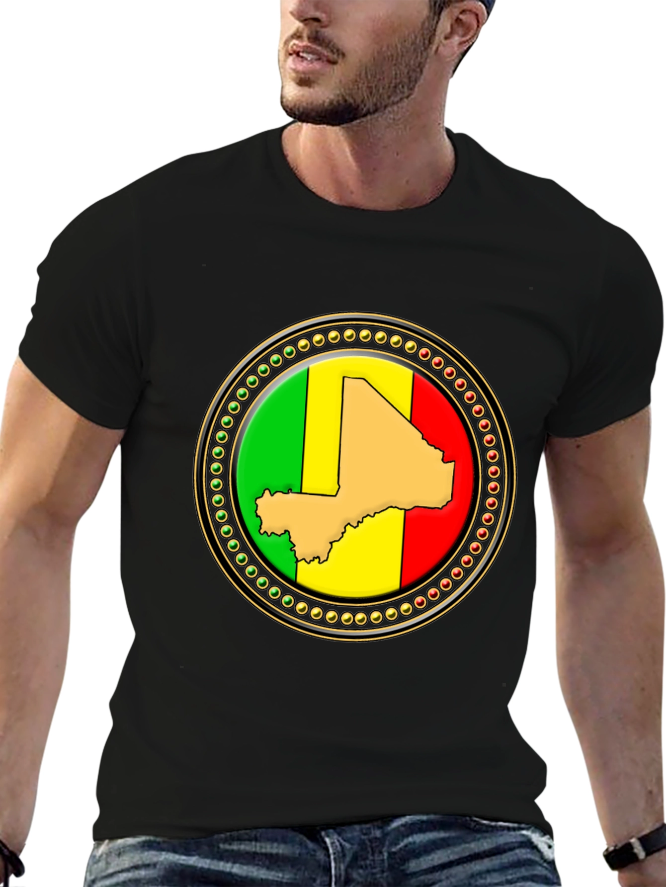Mali Map Flag T-Shirt - Unique Design