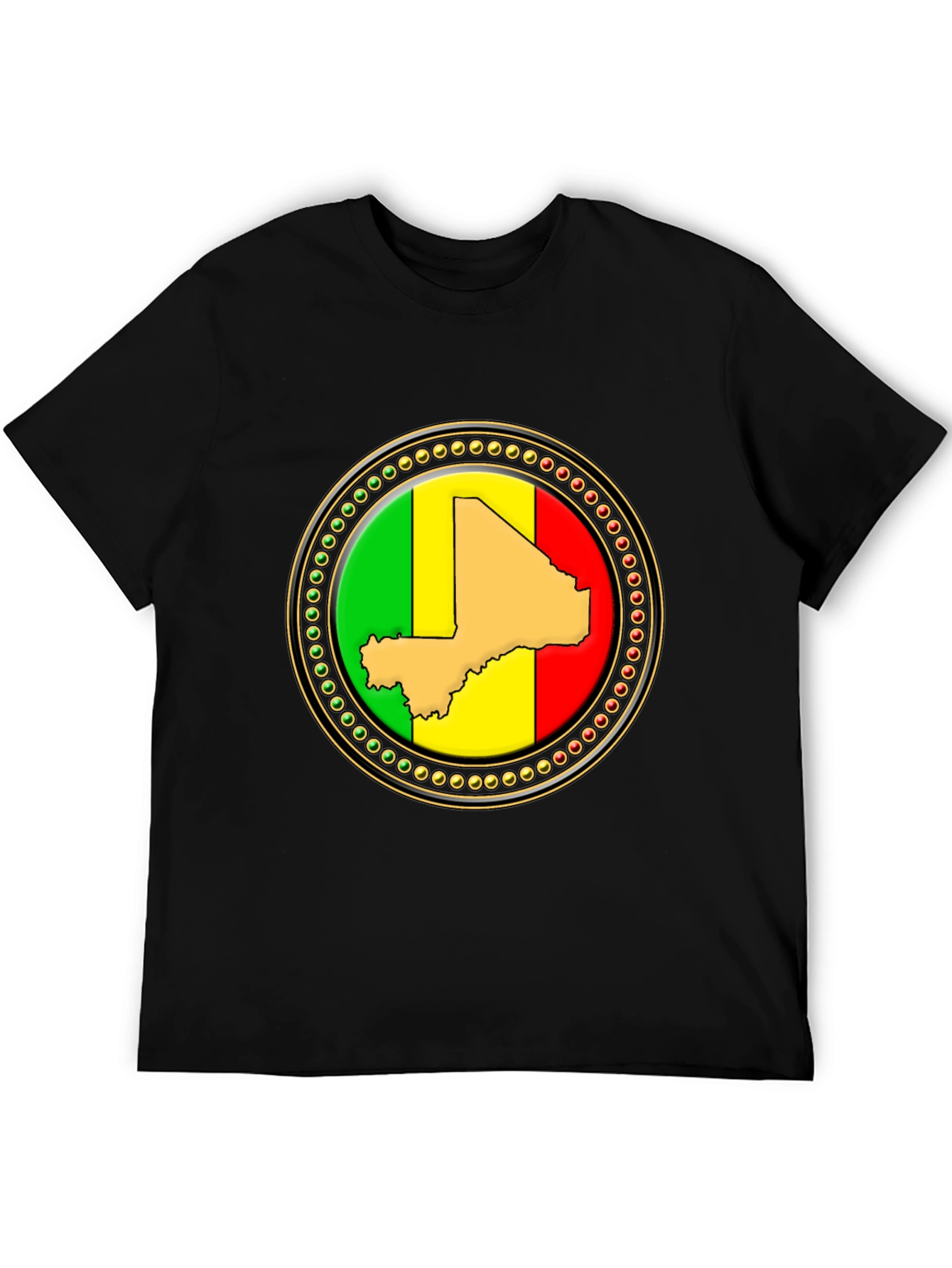 Mali Map Flag T-Shirt - Unique Design